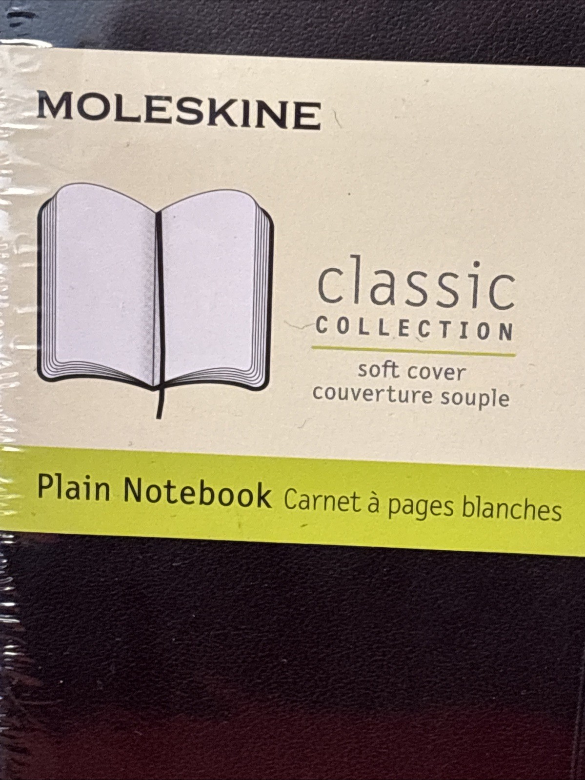 Moleskine Classic Pocket Soft Cover Notebook Black Plain 192 Pages (3.5×5.5″)