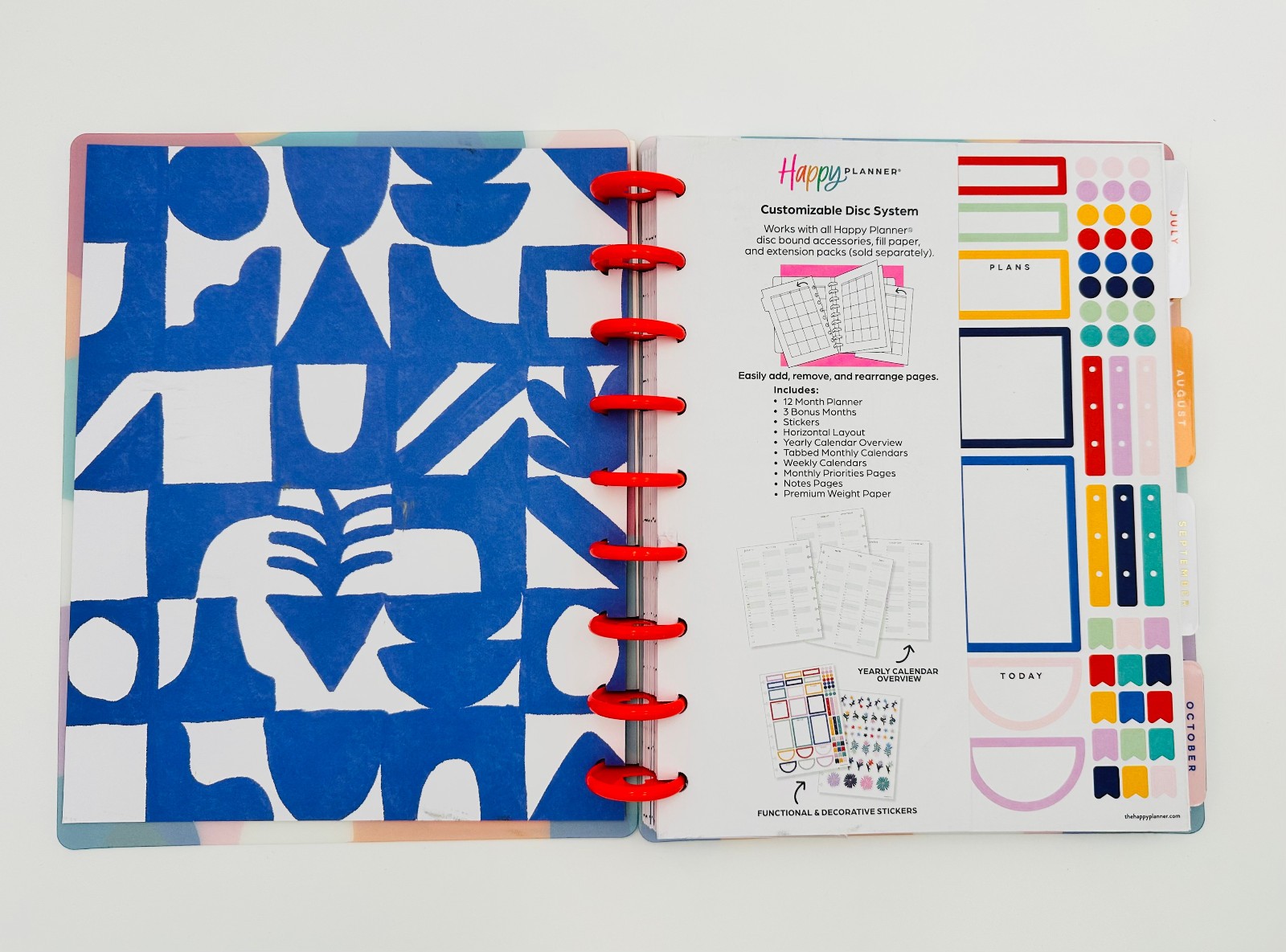 Happy Planner Monthly/Weekly Classic Happy Planner, 7″ x 9-1/4″, July 25-June 26