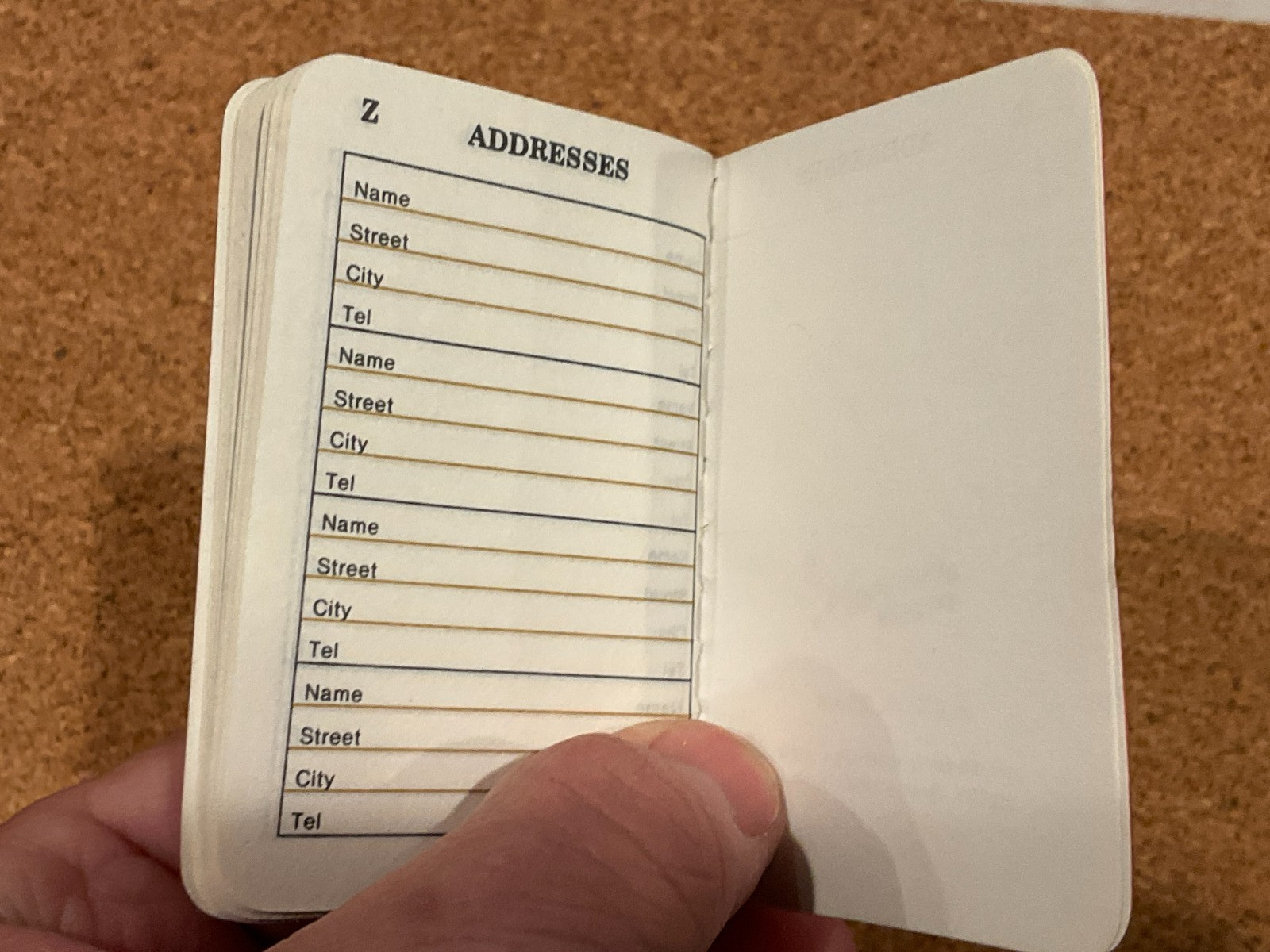 True Vintage Address / Phone Number Book A TO Z LISTS 2×3″ MINI Pocket Blank