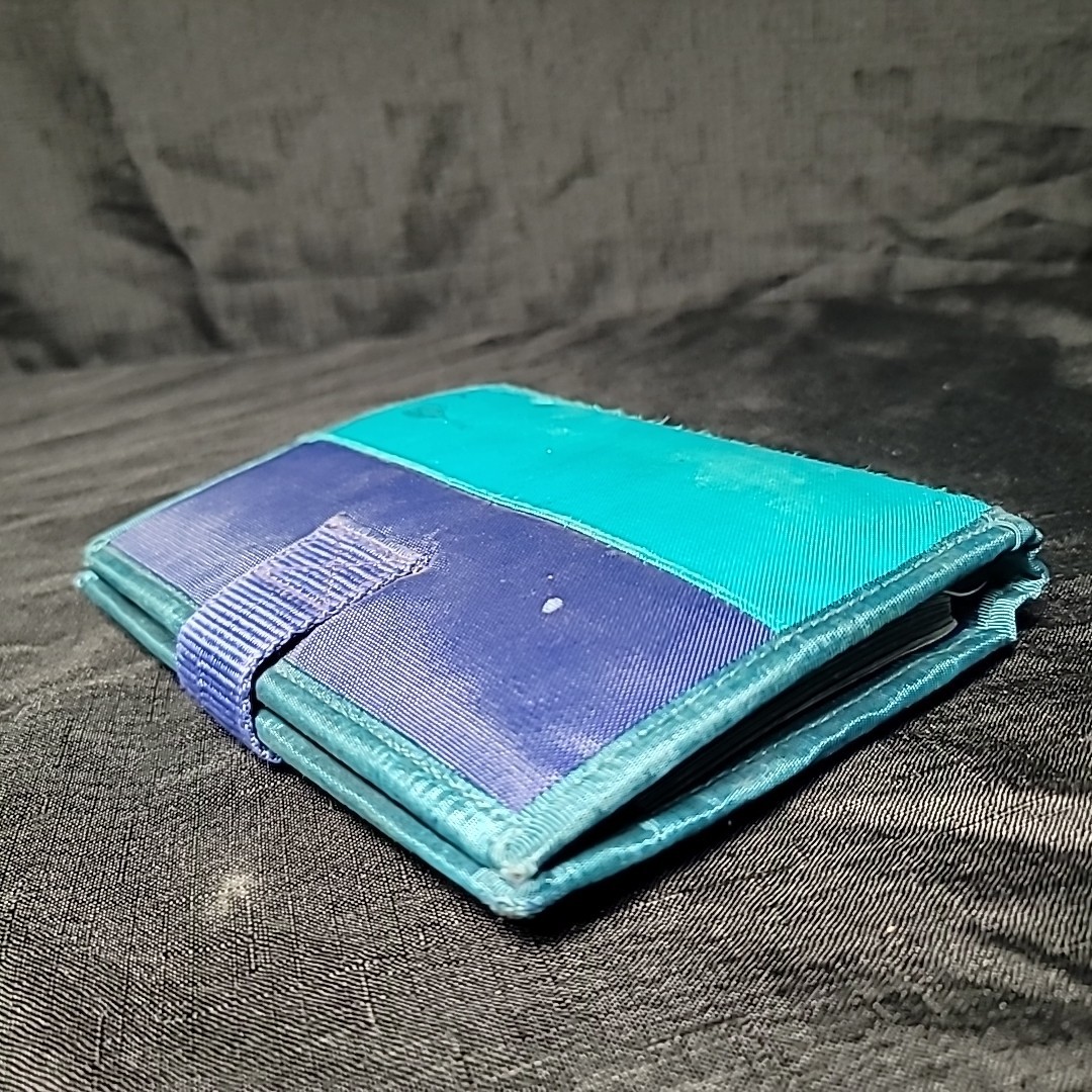 VINTAGE NIKE MEAD MINI BINDER STUDENT PLANNER DARK BLUE/ TURQUOISE NYLON 1994