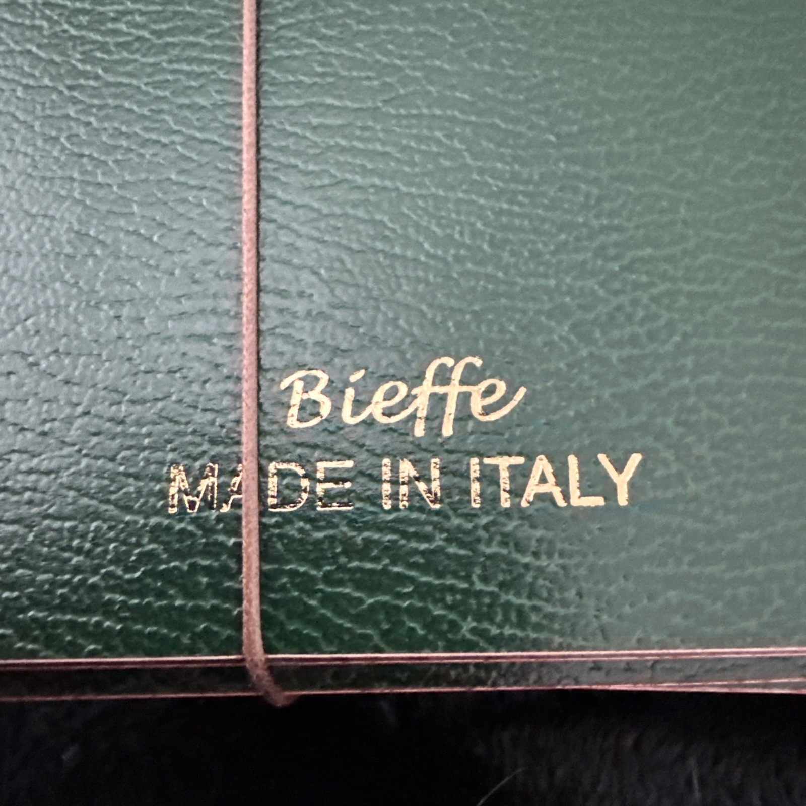 Bieffe Handmade Journal Notebook Made in ITALY 6 Pack Green Leather