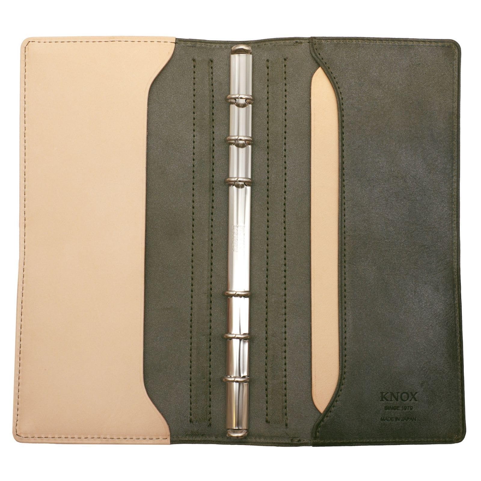DESIGNPHIL N/PEARCE Narrow Size 11mm Green Genuine Leather System Planner