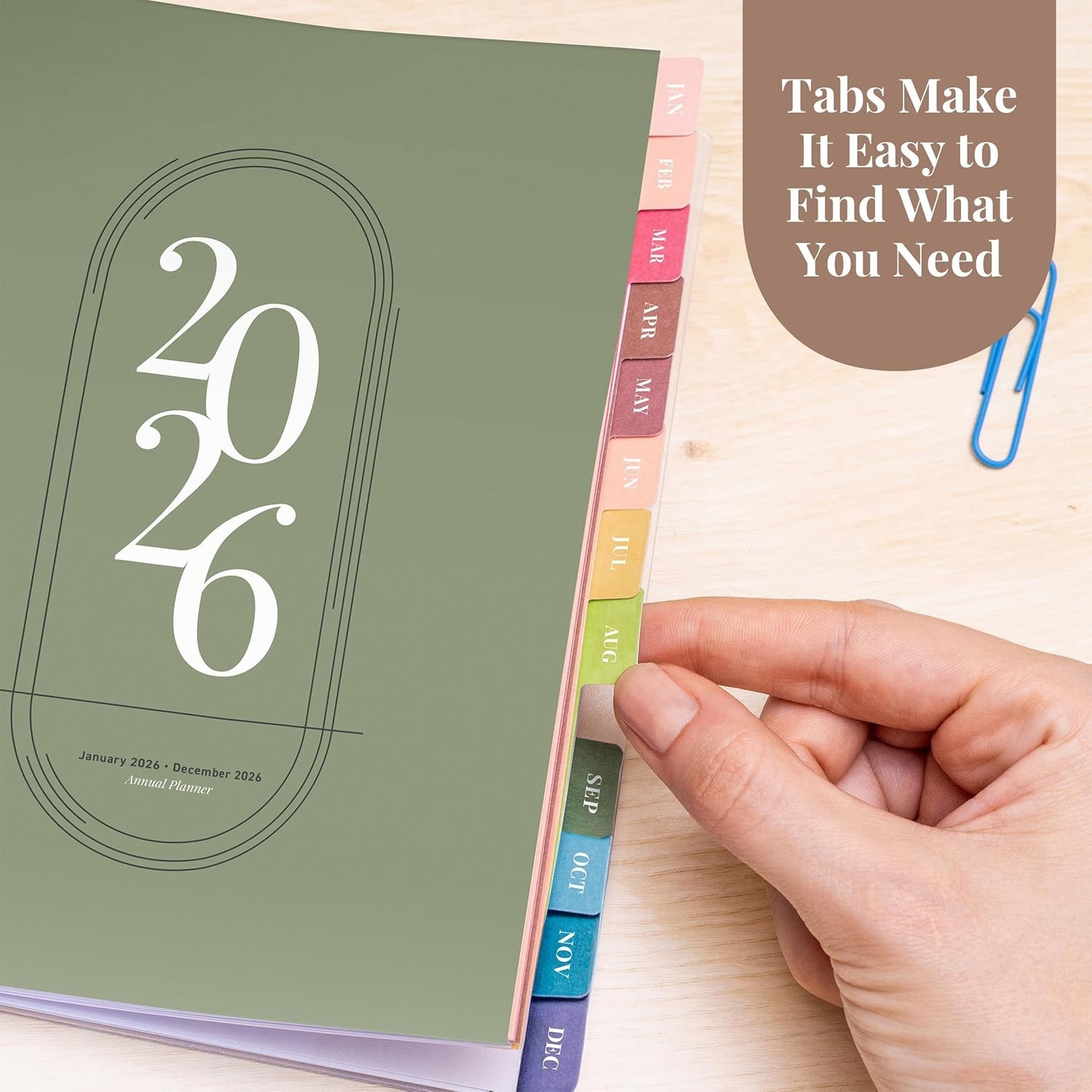 Comprehensive 2026 Agenda Planner – Weekly/Monthly with Notes, Holidays, 6×8 in