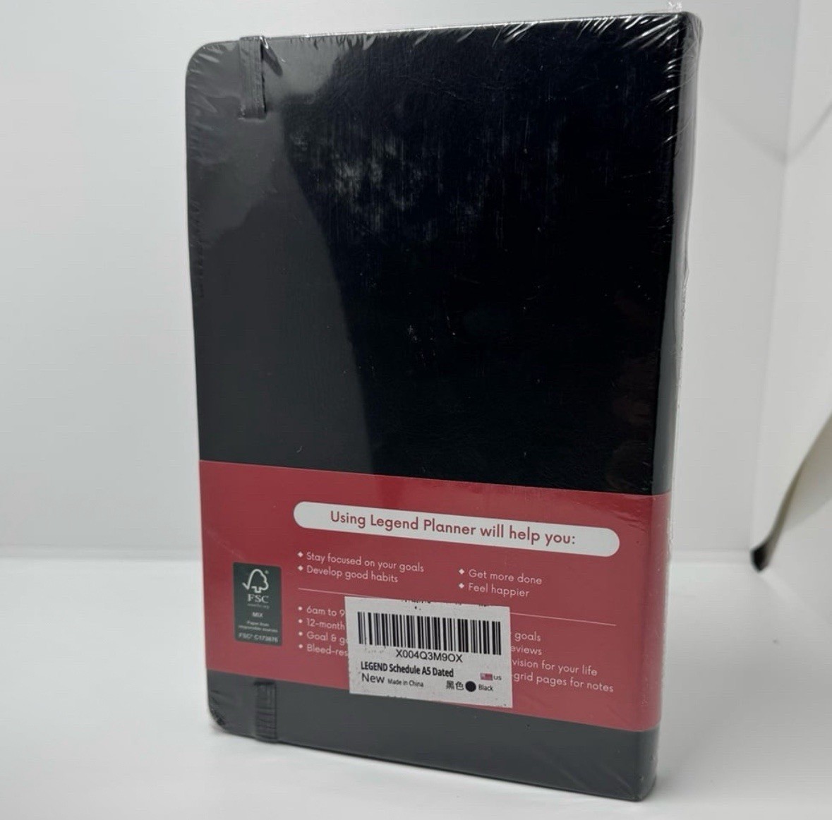 Legend Planner | Hourly Planner 2026 | A5 5.5×8.3 | Black | SEALED