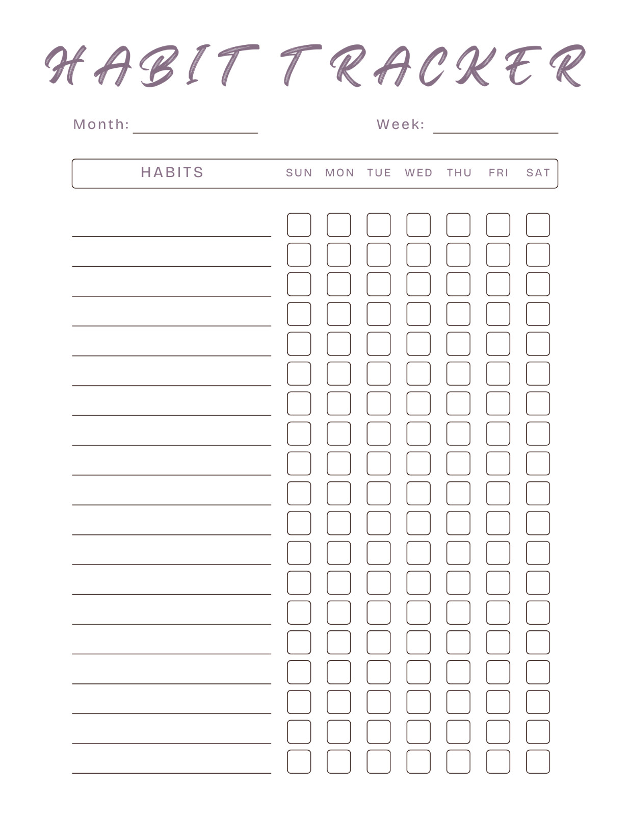 Fitness & Habit Planner PDF | GoodNotes iPad Planner, Workout Log & Habit Tracke