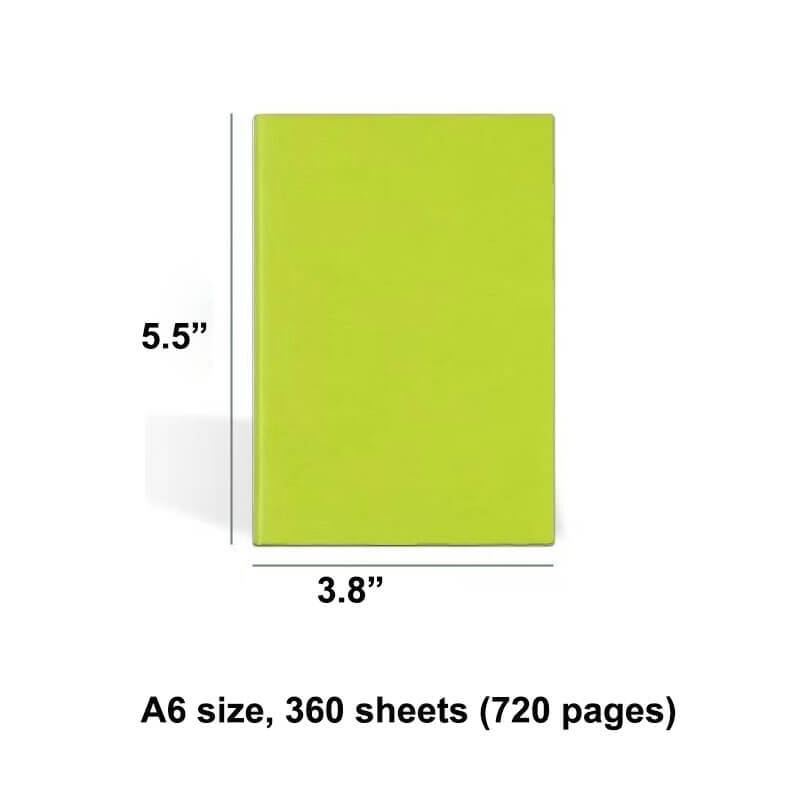 720 Pages Extra Thick Soft Cover Blank Empty Notebook Journal for Doodles A6