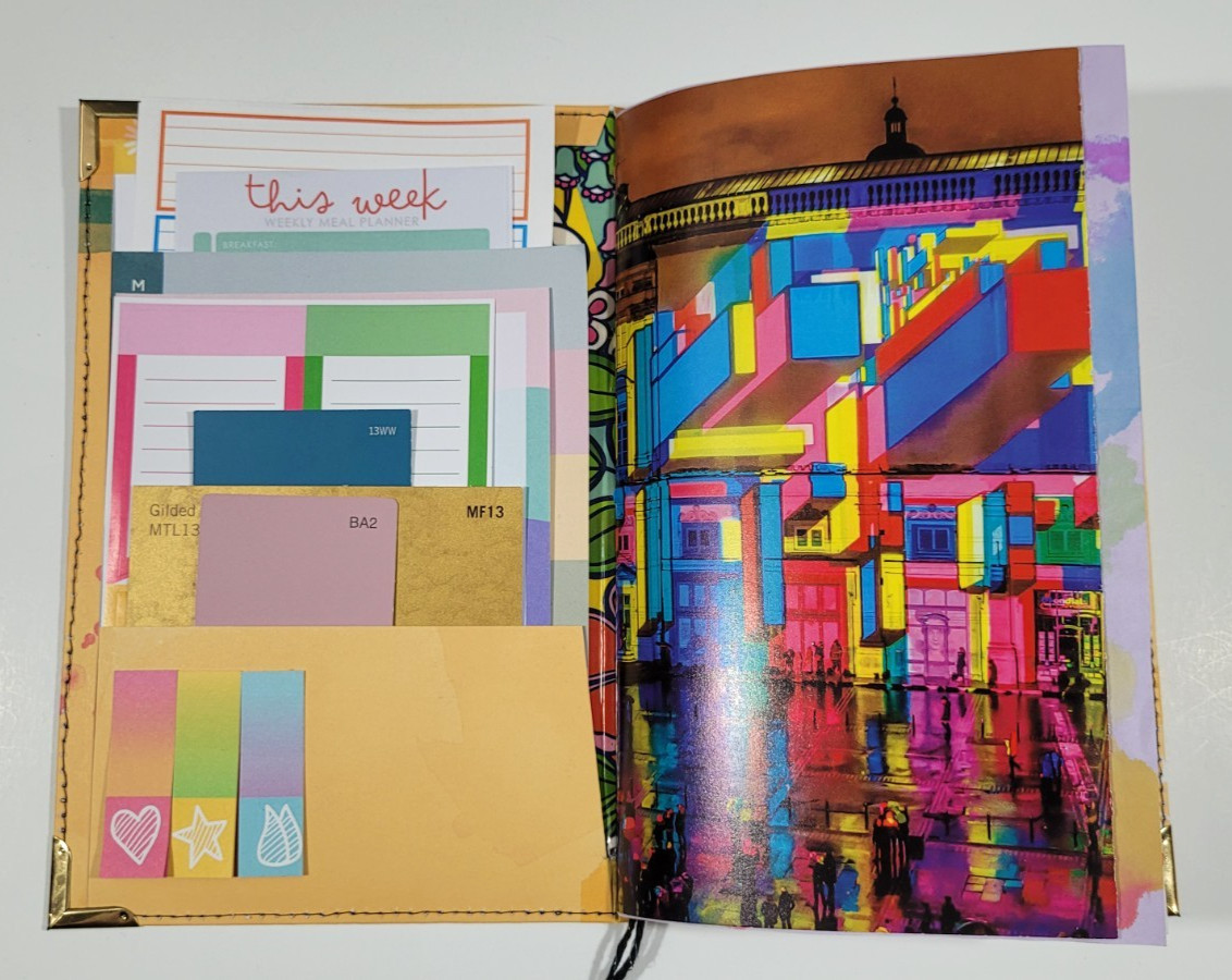 Handmade Junk Journal ‘Rainbow Dyed’ ~orange cover