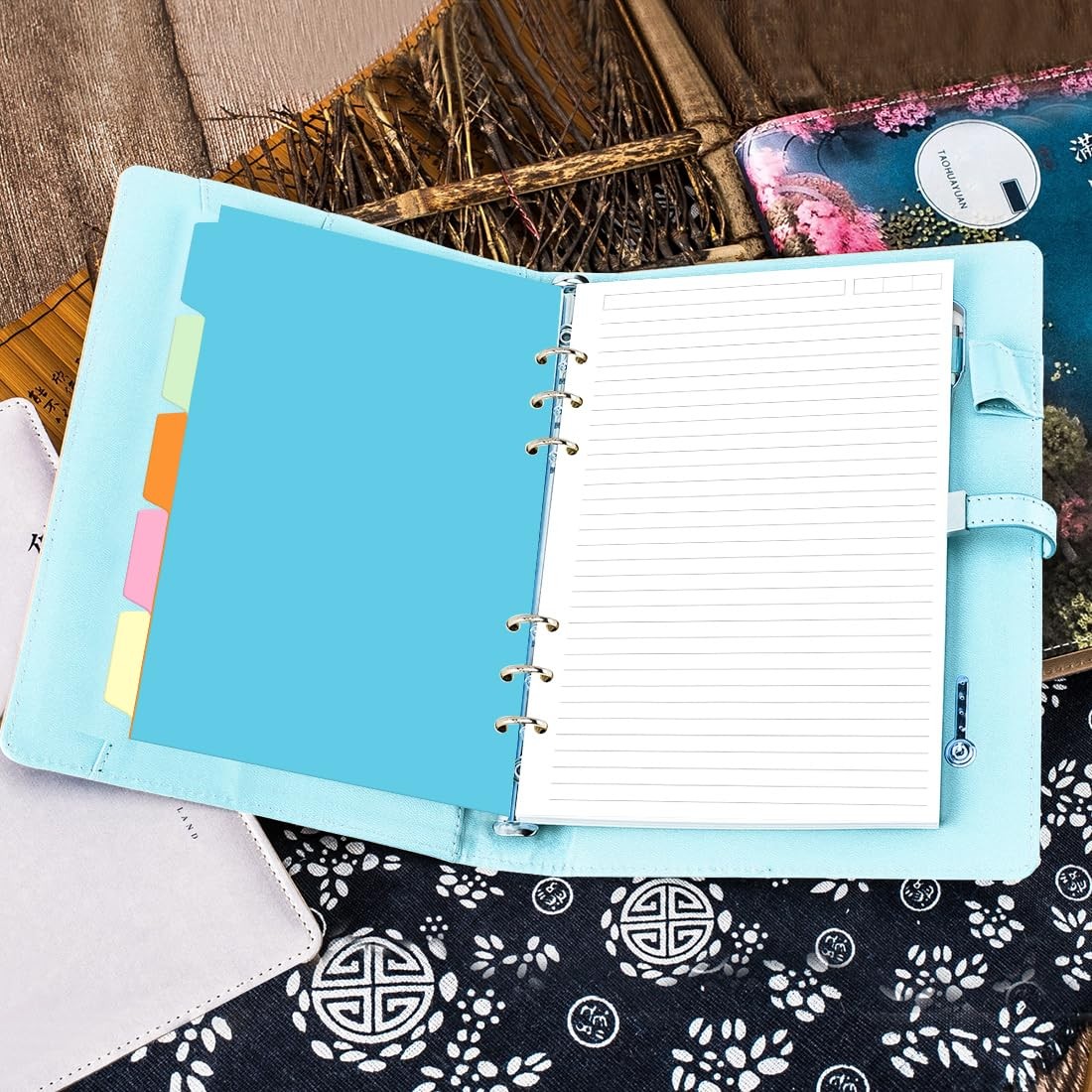 A5 Refill Paper – 6 Hole Planner Inserts for Binder, 200 Pages 6 A5, White