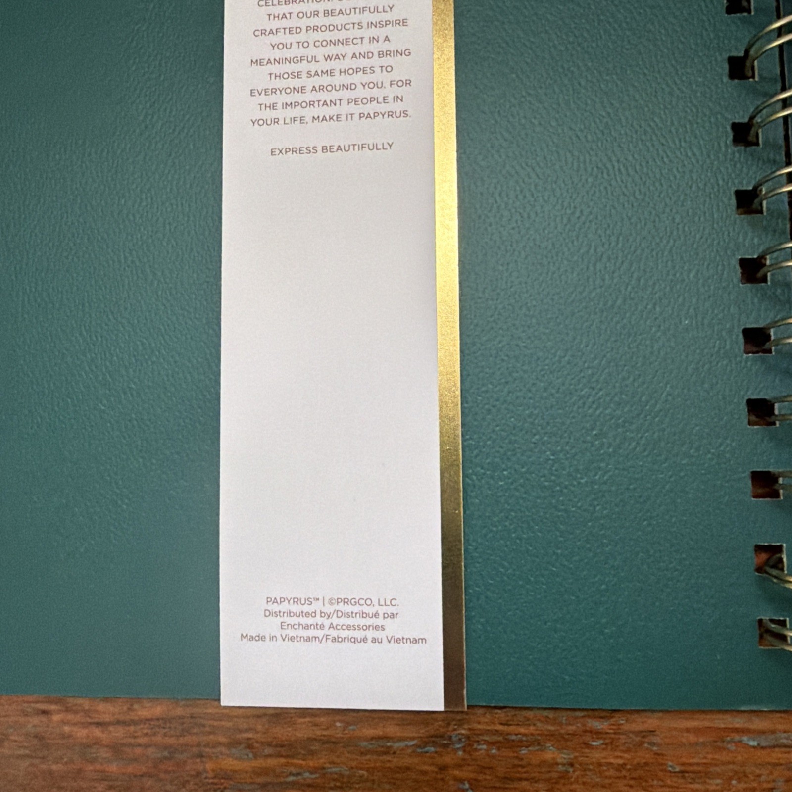 Papyrus Express Beautifully 9” X 11” Notebook. 228 Lined Pages W/Dividers. New.