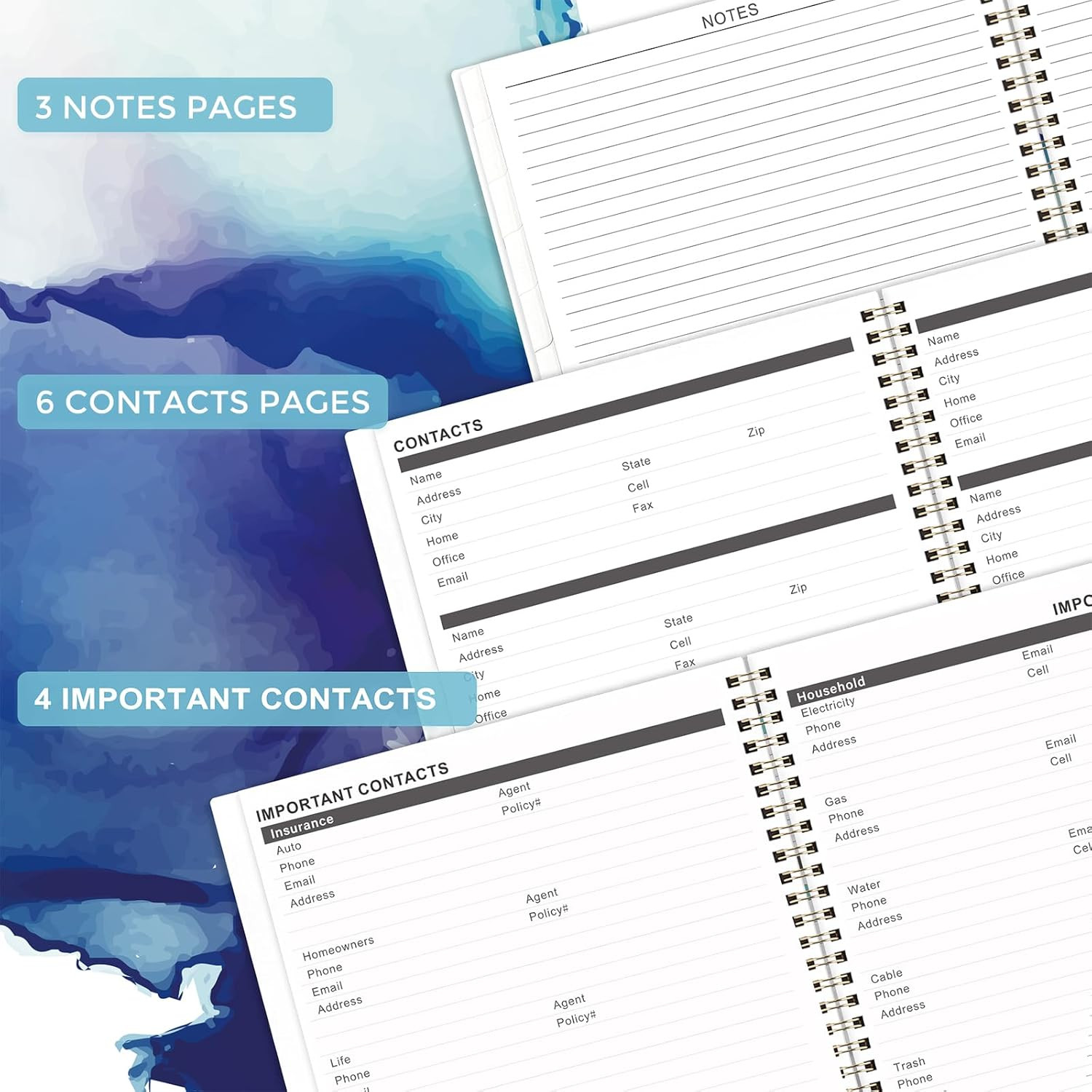 Monthly Planner 2026-2028 – 2 Year Planner 2026-2028, July 2026 – June 2028, 9″
