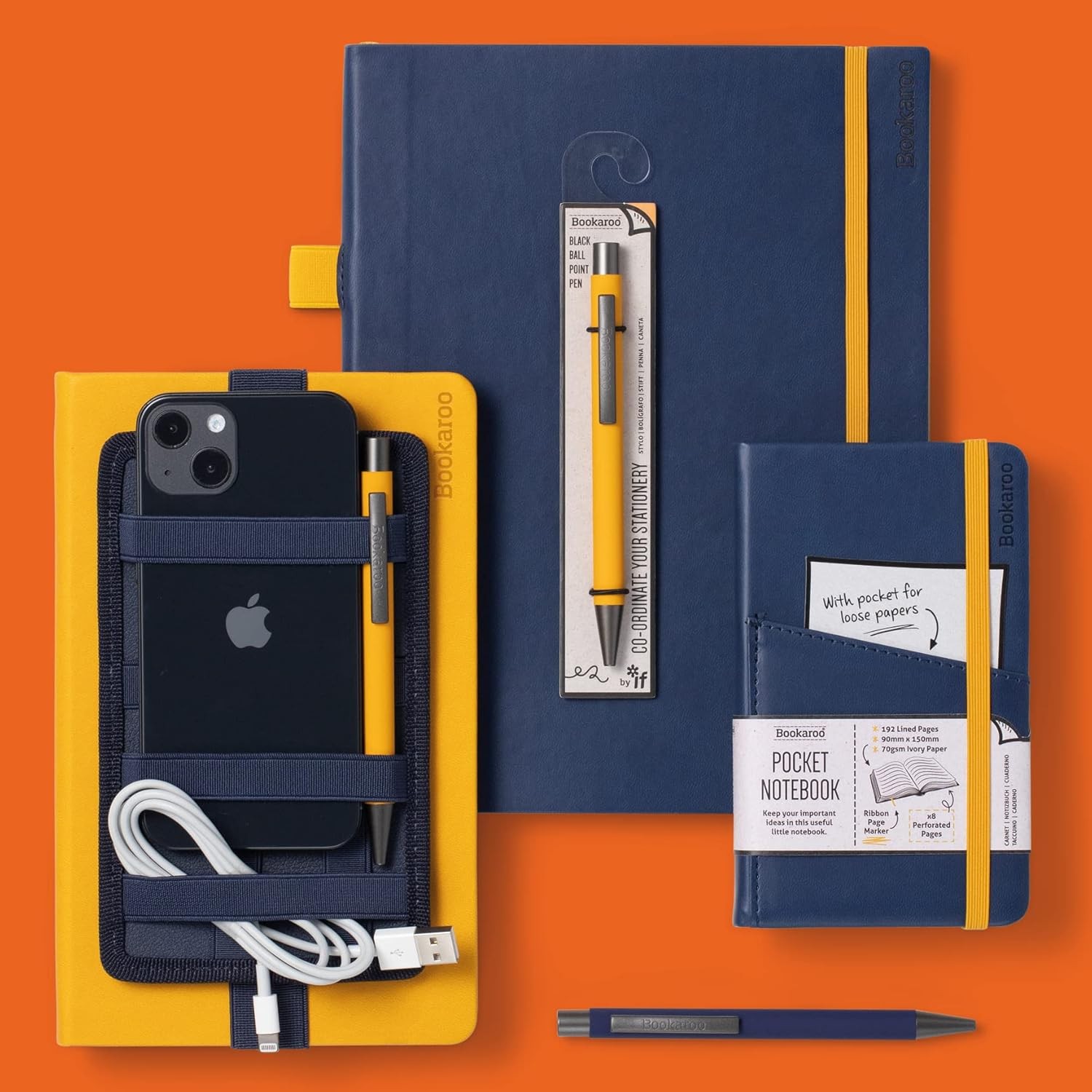 IF Bookaroo Bigger Things Notebook Journal – Black