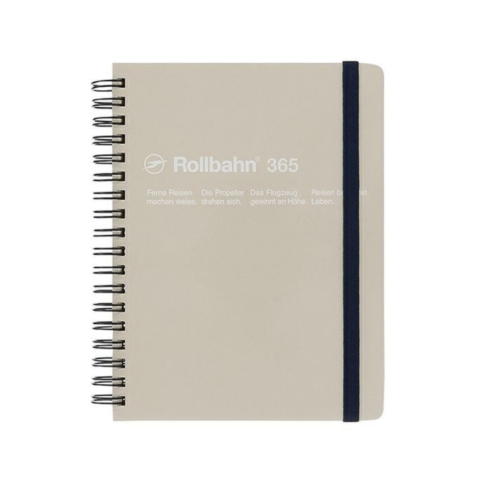 Delfonics Rollbahn Spiral Free Diary 365: 5-1/2 in. x 7 in. (Grey) *B6 notebook