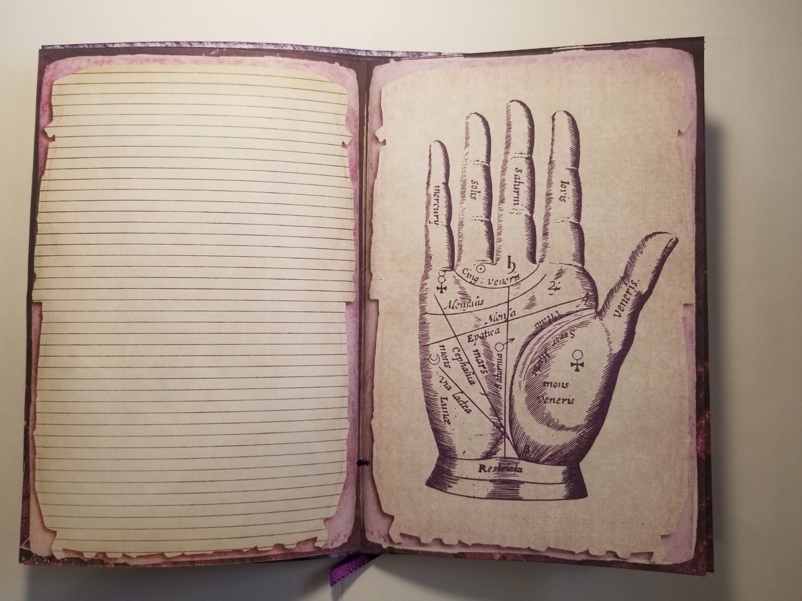 Junk Journal BLANK Booklet “FORTUNE TELLER”, LARGE 6″x9″ 40pg PSYCHIC, TAROT