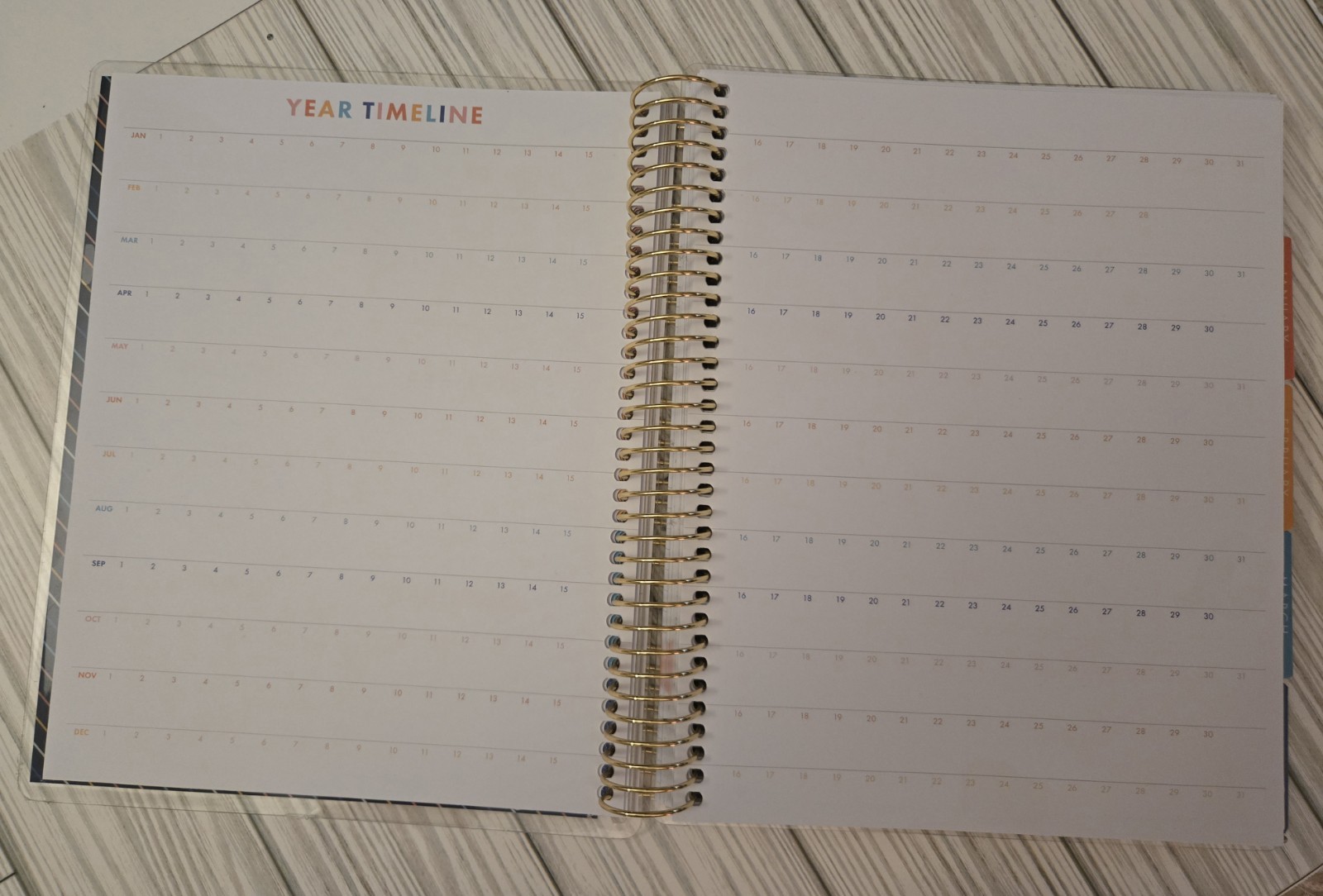 Rare Recollections 12-Month Dated Creativity Spiral Planner – Horizontal Layout
