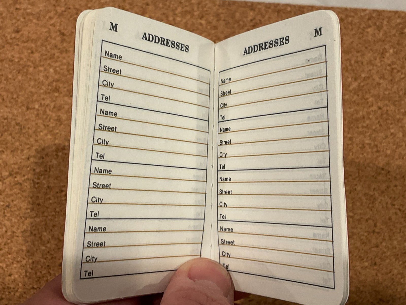 True Vintage Address / Phone Number Book A TO Z LISTS 2×3″ MINI Pocket Blank