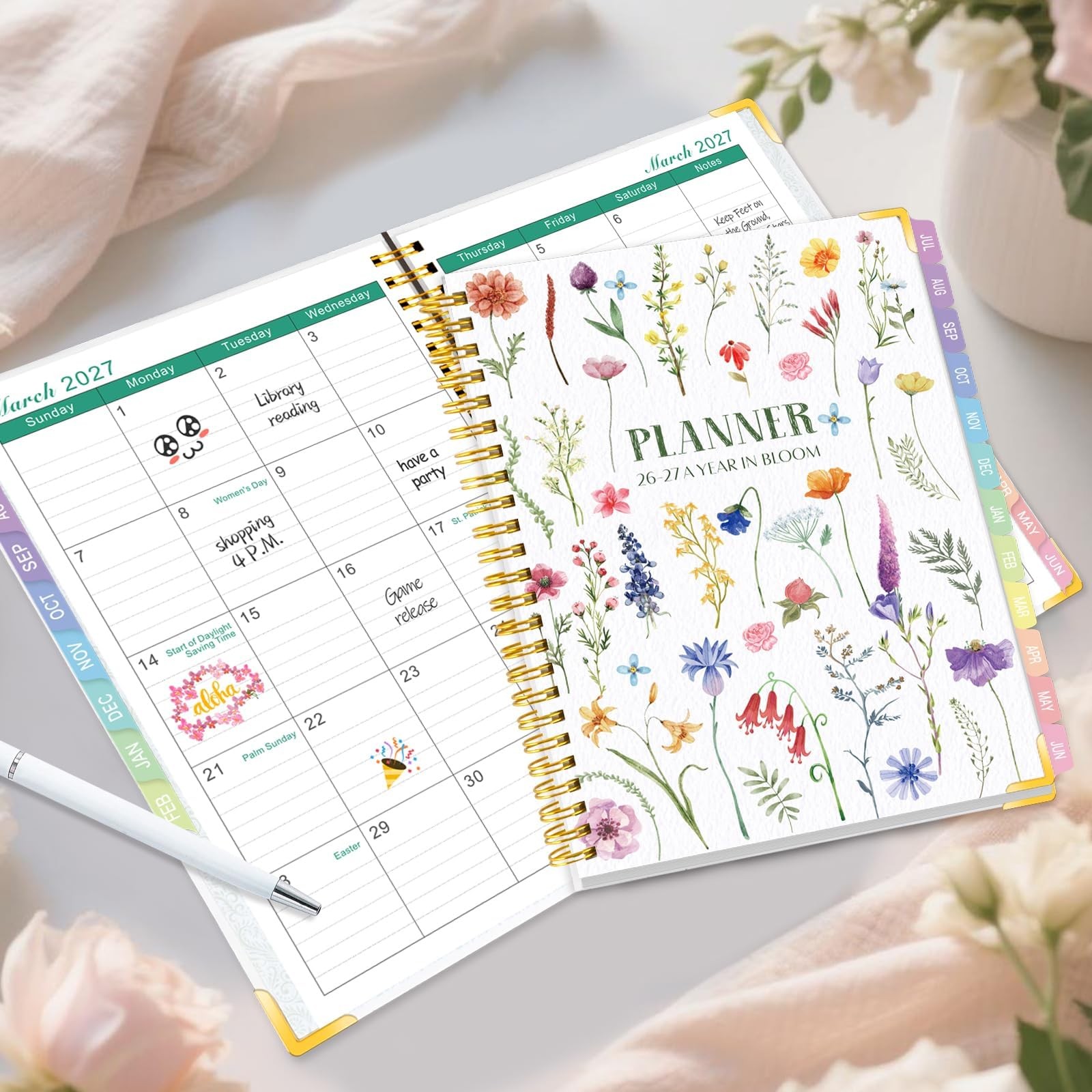 GuassLee Planner 2026-2027, Academic Year Weekly and 6.1″×8.4″, Purple