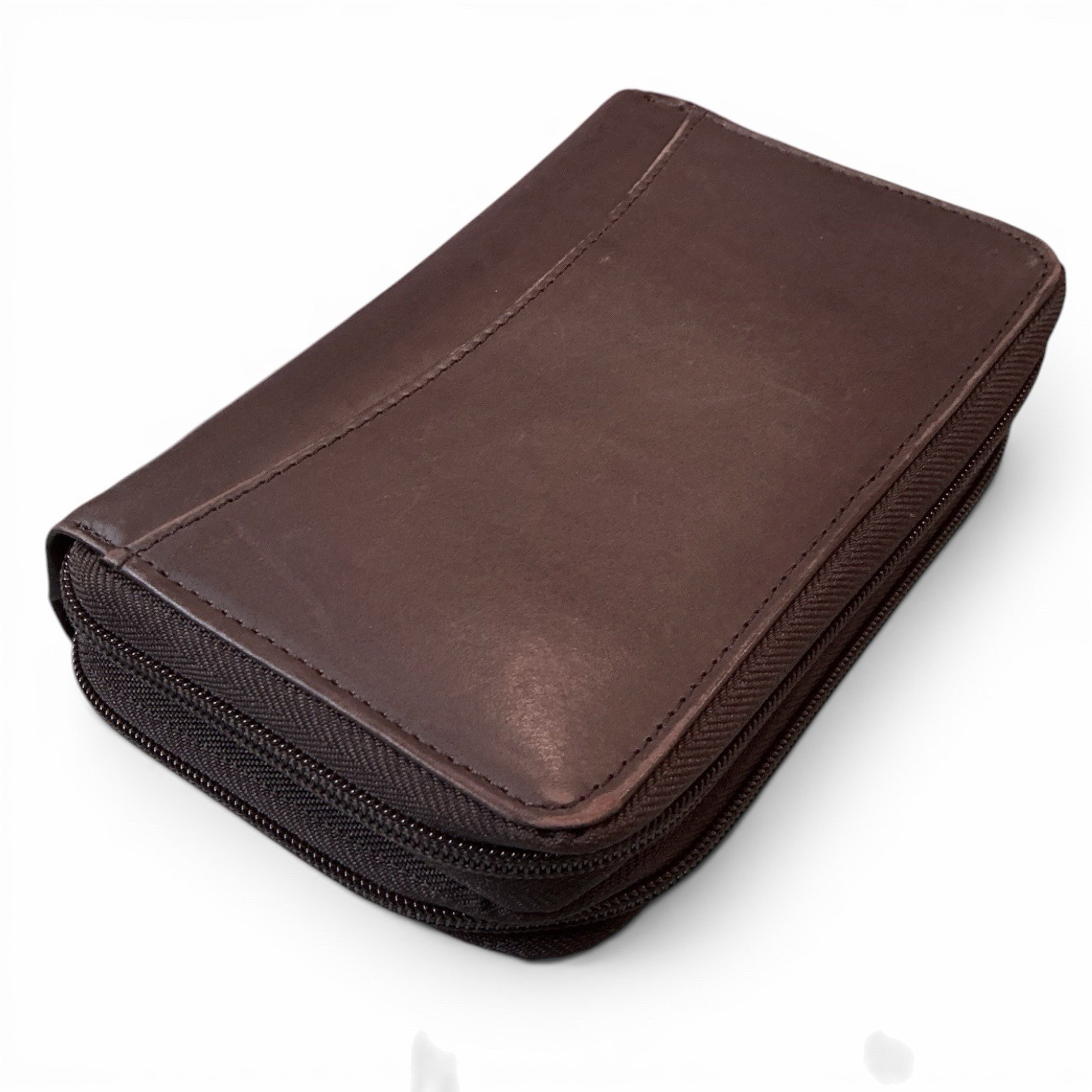 VTG Wilsons Leather Address Planner Notepad Credit Card Wallet Full Zip 4.5”x7”