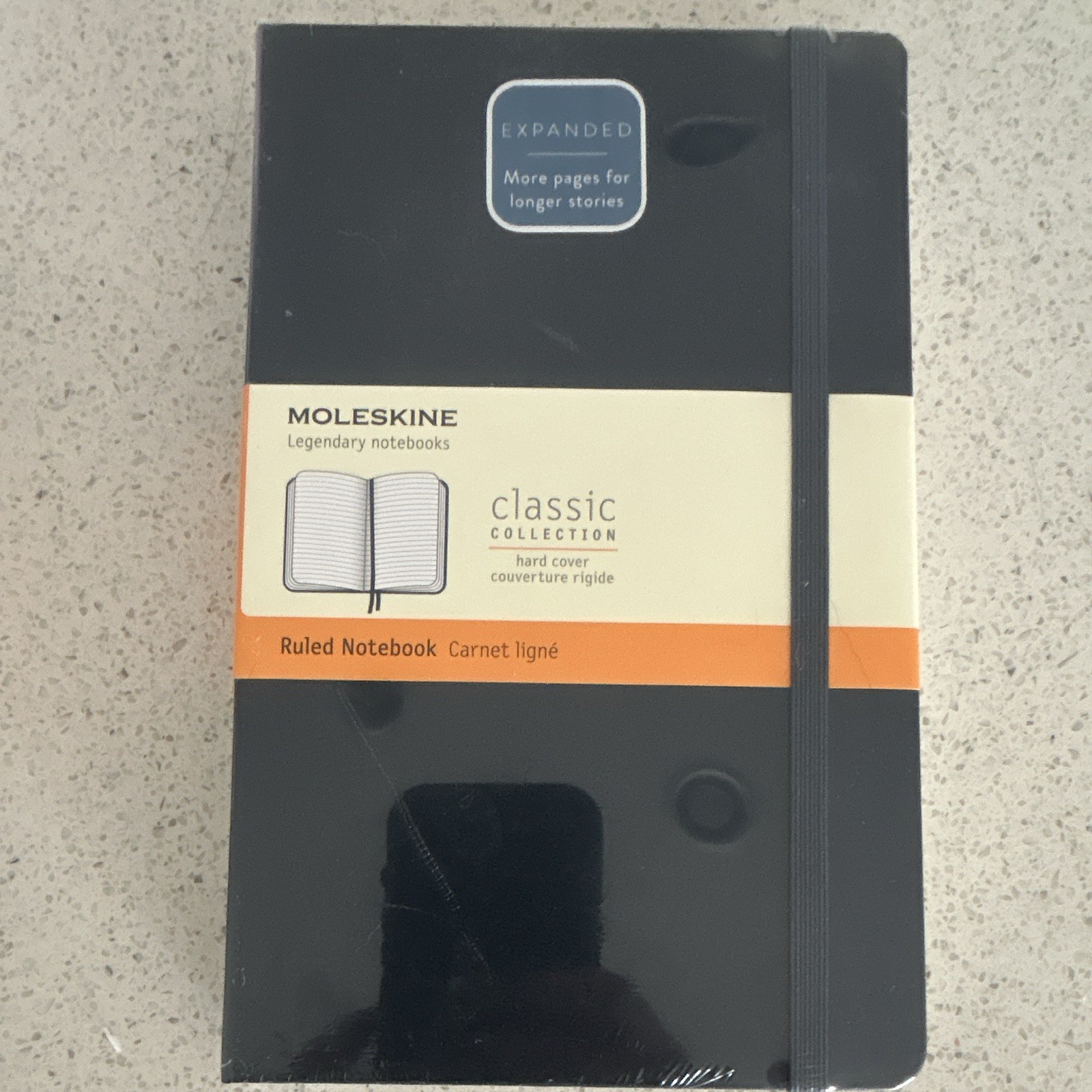 2 Moleskine Expanded Notebooks – Unopened- Hard Covers – 400 pgs – Black & Blue