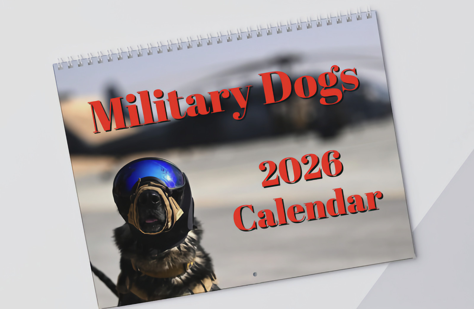 Military Dogs Wall Calendar 2026, Dog Lover Gift, K9 Calendar
