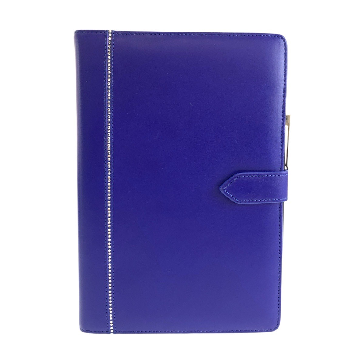 SWAROVSKI Notebook, ballpoint pen, planner blue Synthetic leather/crystal