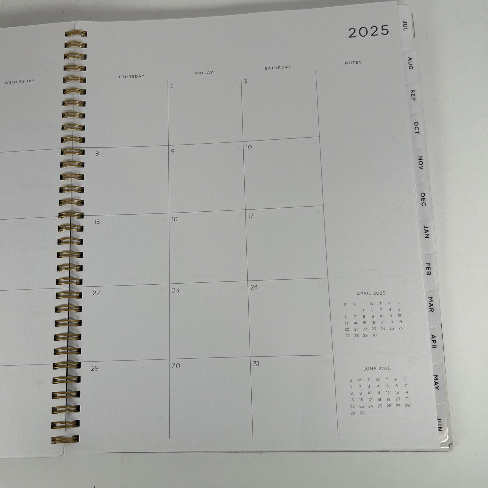 2025-2026 Blue Sky Weekly Monthly Academic Planner 8-1/2″ x 11″ July-June