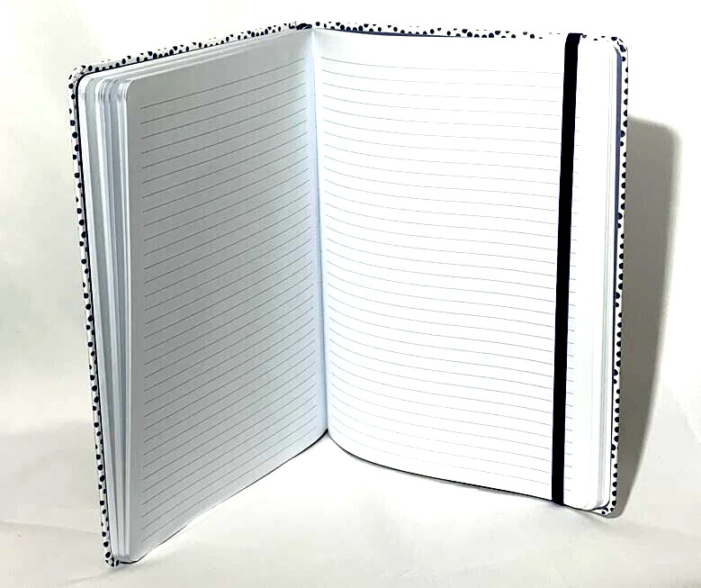 Geometric Design Journal Blue and White 192 Pages Elastic Closure 7.5 x 10 NEW