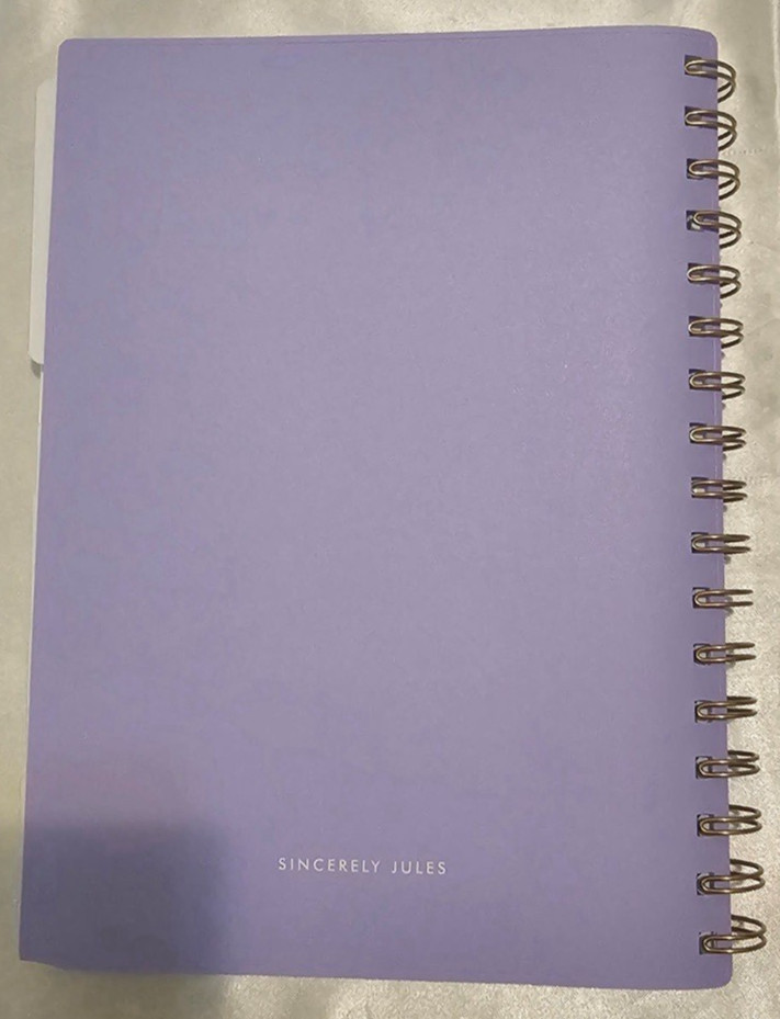 2026-2027 Blue Sky Sincerely Jules Purple Academic W&M Planner (5″ x 8″)