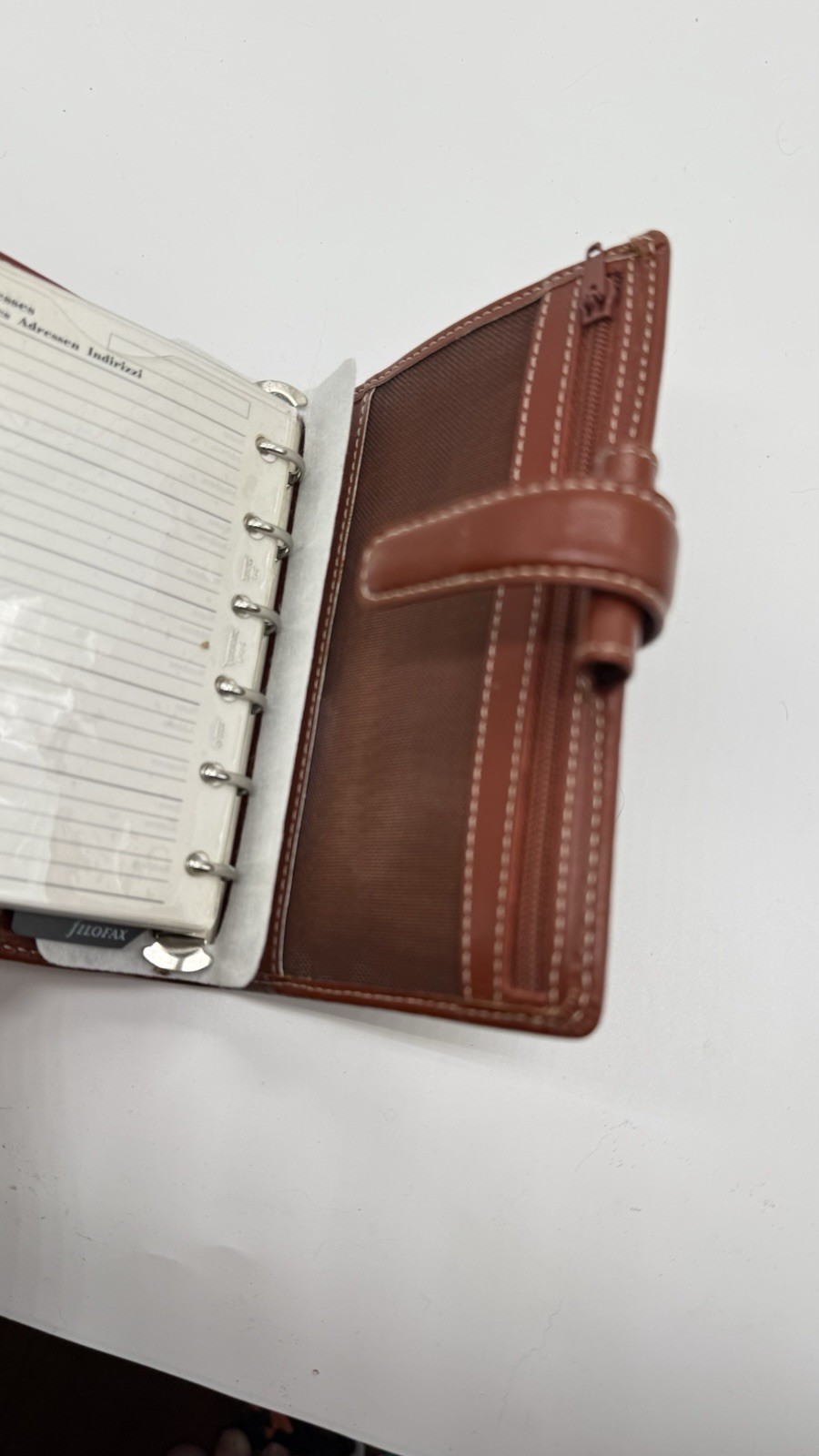 Retired Filofax Pocket Cuban Brown Deluxe Leather Organizer Planner With Wallet