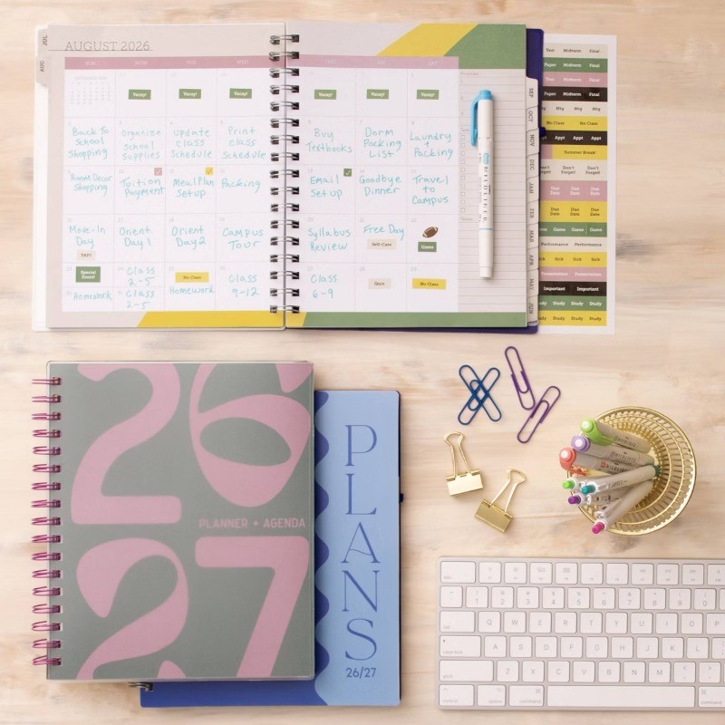 Blue Sky Your Year College Weekly/Monthly Planner Wirebound 7″x9″ Blue Plans