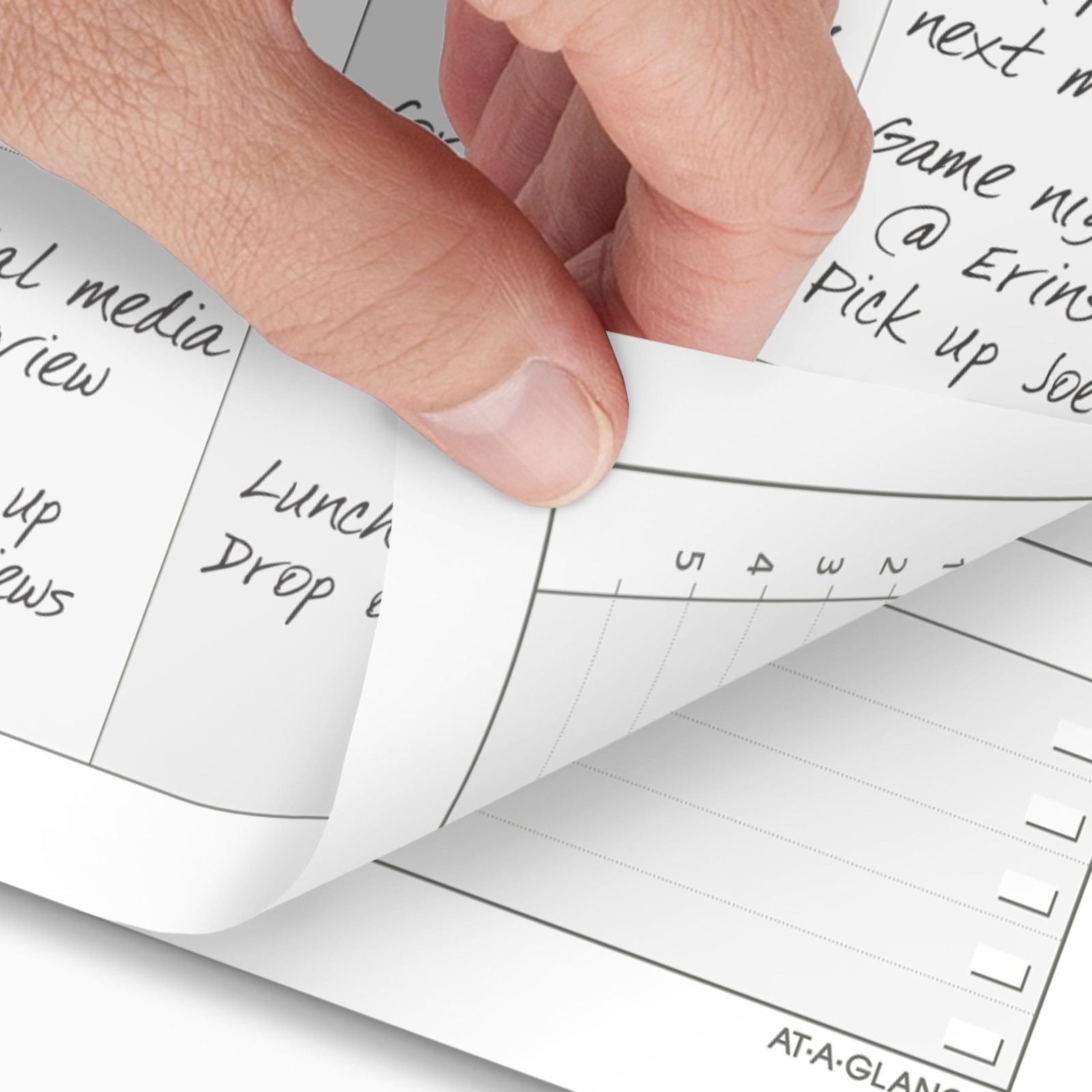 AT-A-GLANCE 2026 Planner Refill, Weekly, 5-1/2″ x 8-1/2″, Size 4 Desk, White