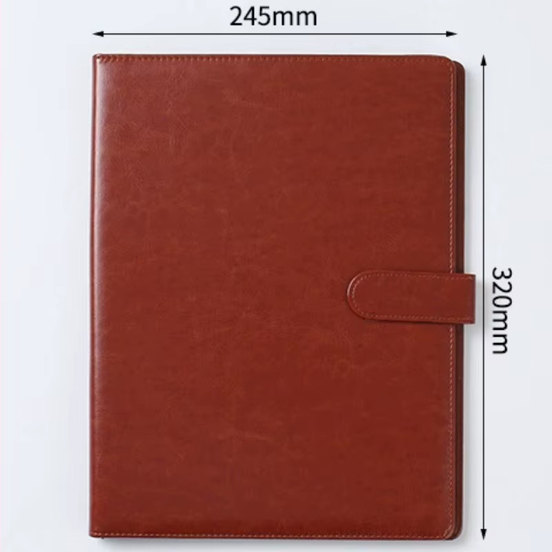 Synthetic Leather A4 Business Files Data Folder Work Organizer Office Supplies