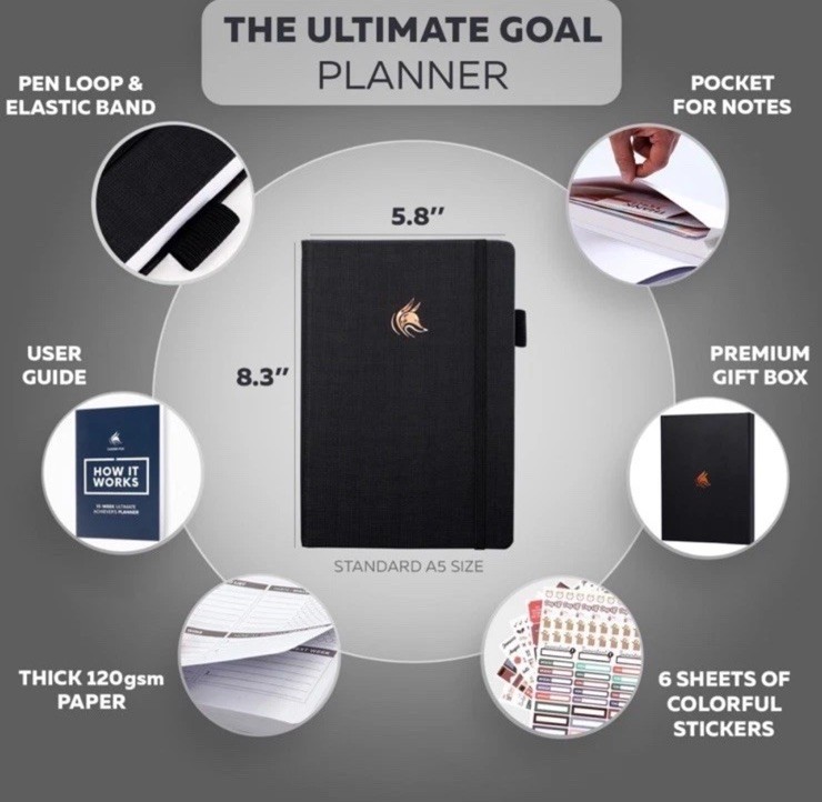 Clever Fox 13-Week Ultimate Achiever’s Goal Planner New