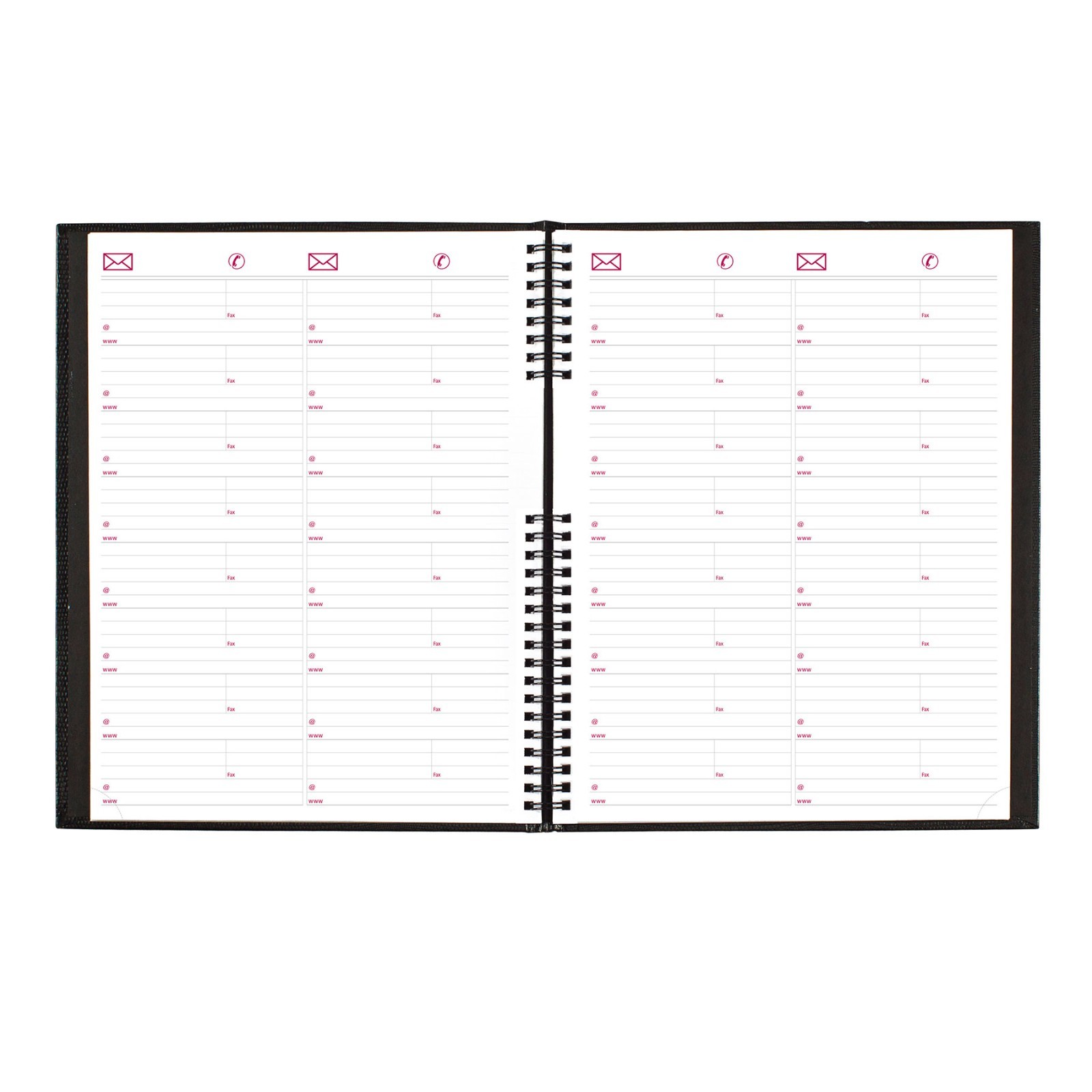 2025 Brownline CB950C.BLK CoilPRO Hard Cover Weekly Appointment Book, 8-1/2 x 11