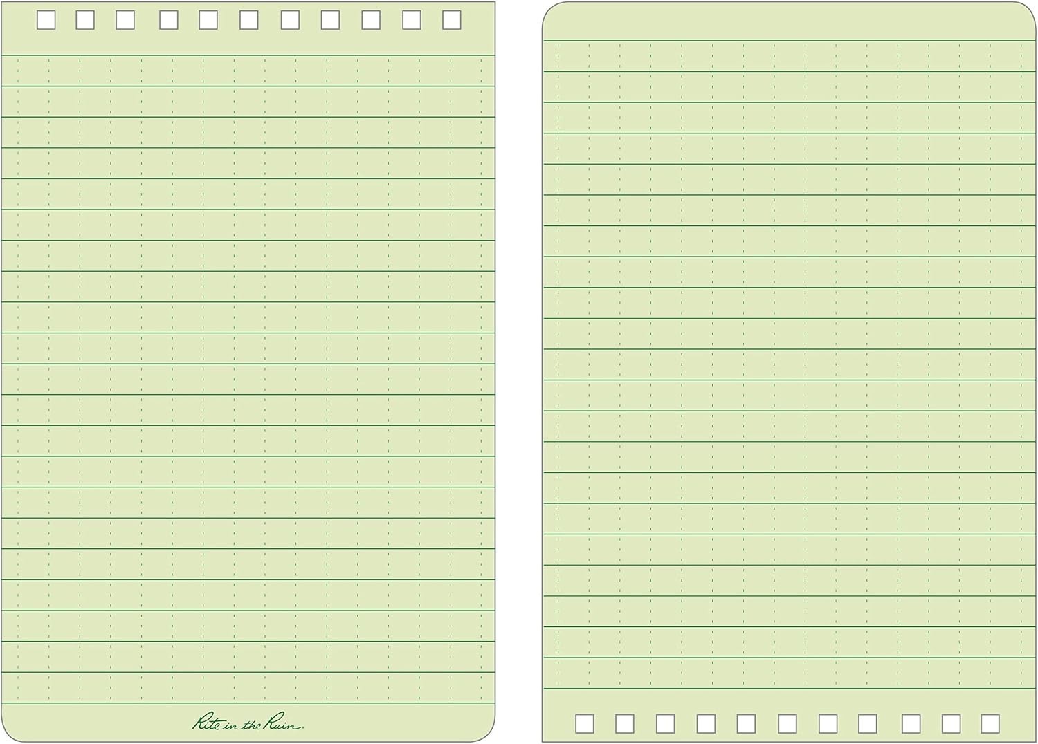 Green 4″ x 6″ Top Spiral Notebook, 6 Pack, Universal Pattern
