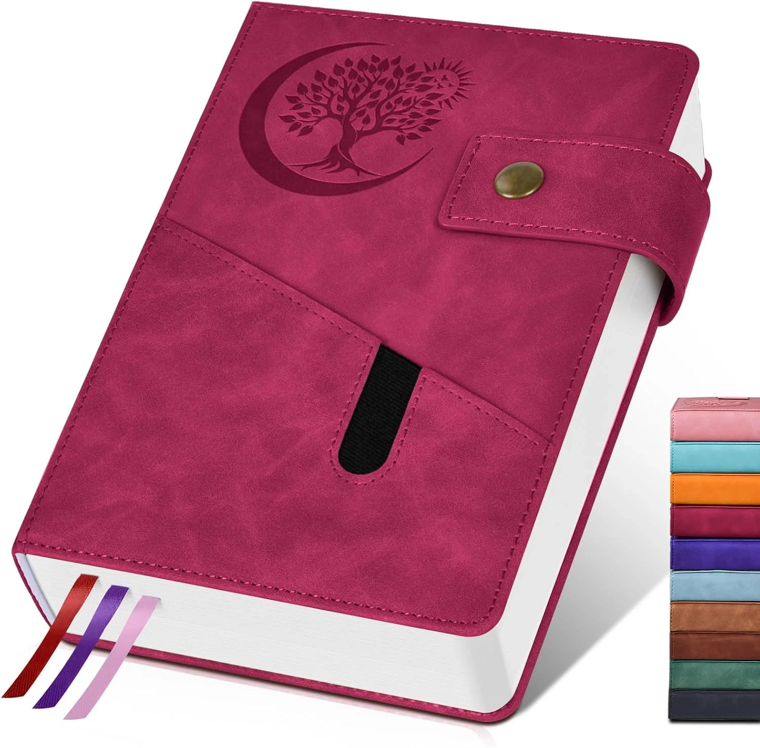 365 Page Thick Lined Journal Notebook for Men Women B5 Large Leather Journals