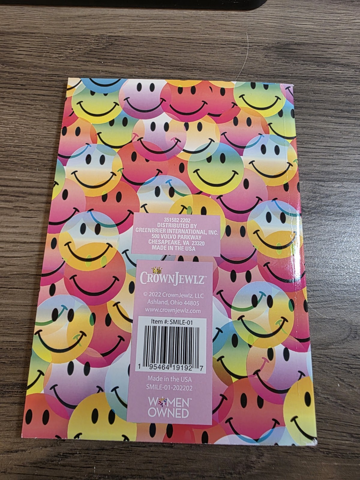 Happy Faces, Colorful Journal By CrownJewlz. Ruled Pages, 5x7x.25