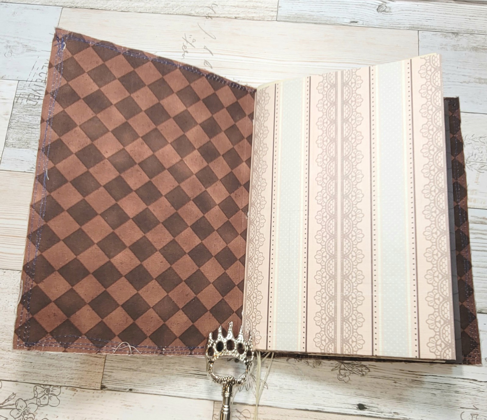Coffe Junk Journal Kit – Cafe latte with embellishment kit Included