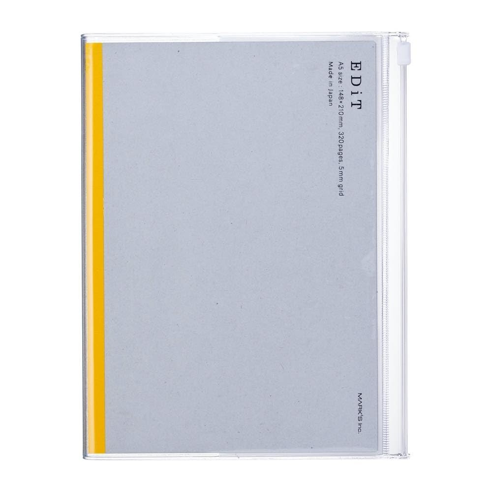 Planner Grid Notebook A5 with PVC Cover EDiT Marks Clear EDI-NB28-CL