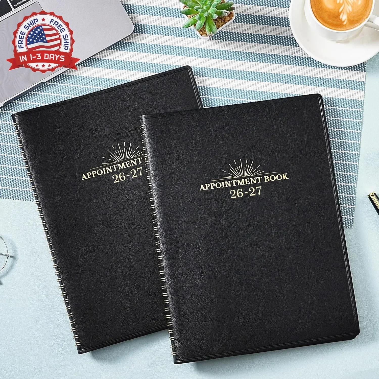 Appointment Book & Planner 2026-2027 – Daily Hourly Planner 2026-2027, 8.5″ x 11