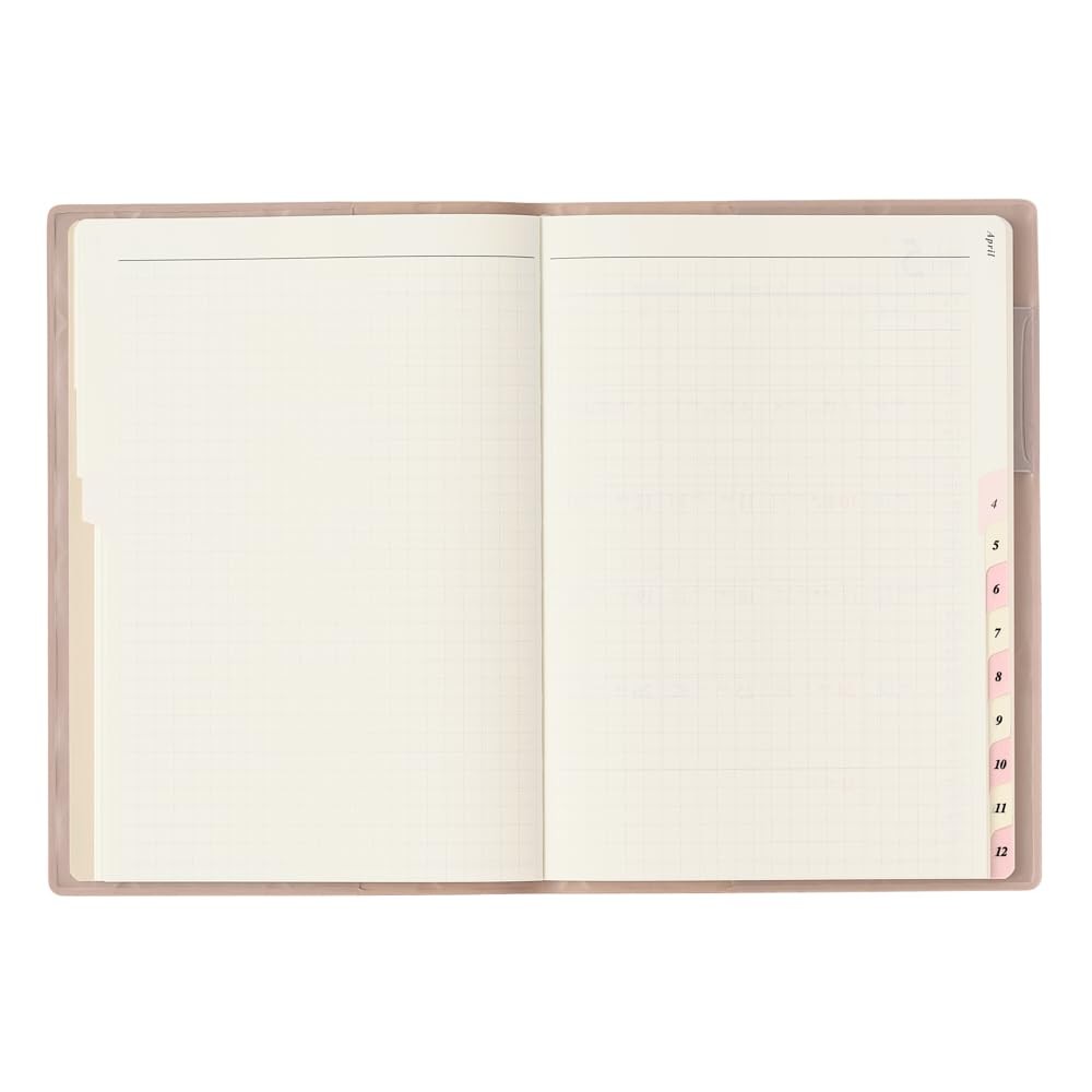 NOLTY Pagem Planner 2026 B6 Monthly Aida Memo Pink 2646