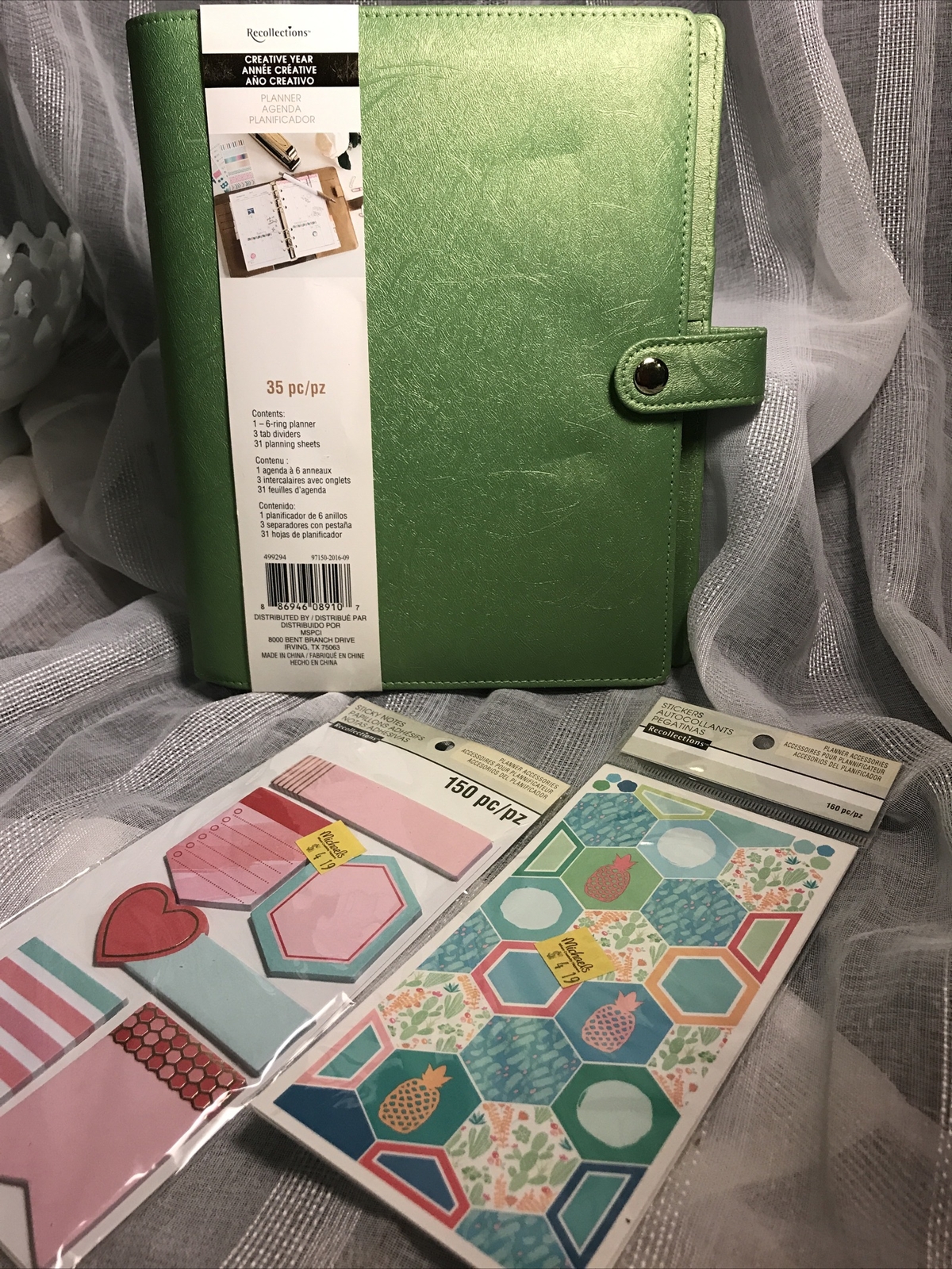 Date Planner To-Do 6 Ring Planner Organizer NEW + 2 FREE Gifts Accessories NIP