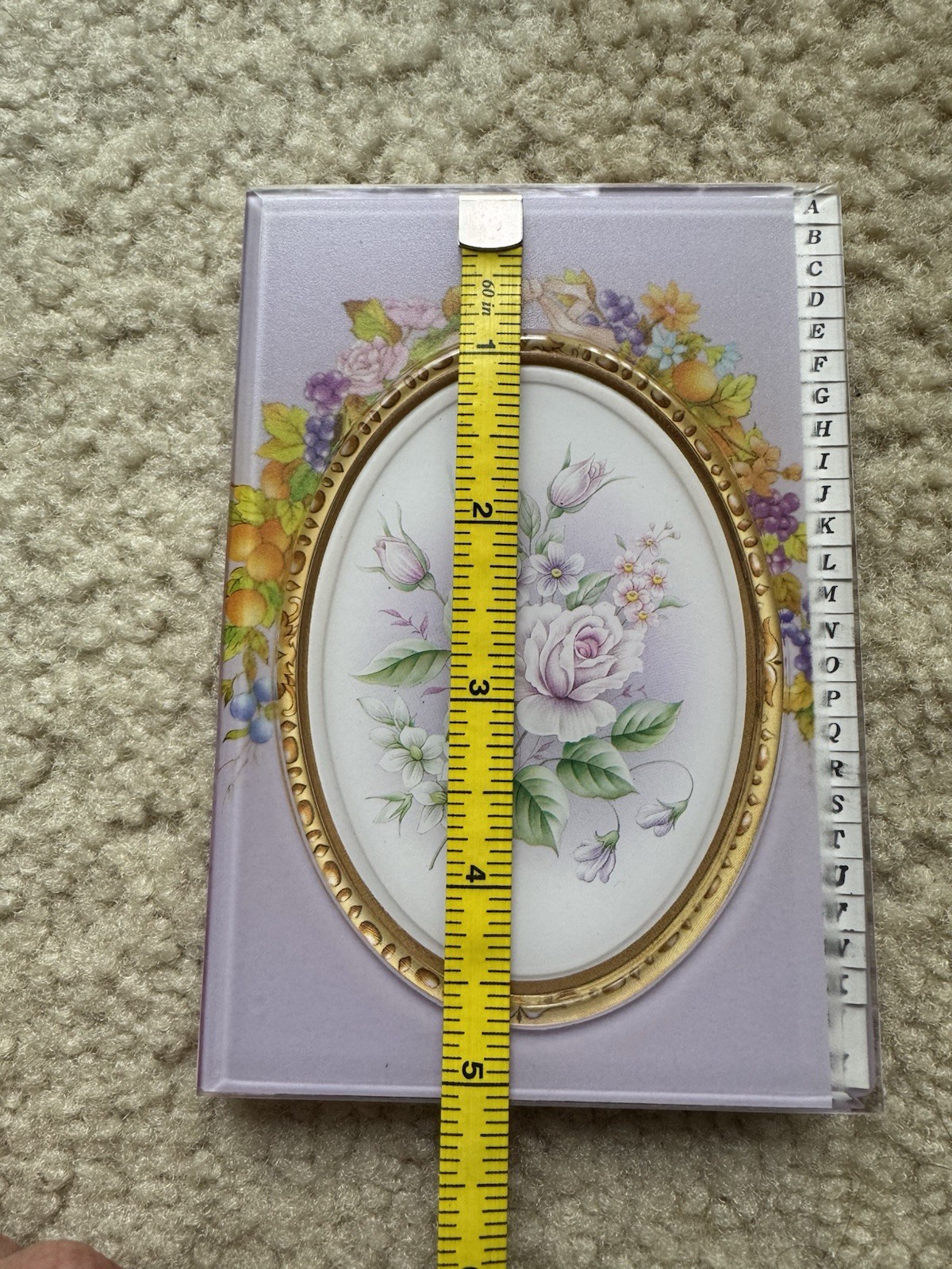 Floral Address Books Hardcover Laquer 3.5×5″ Wildflowers Blue Pink Lavender Gift