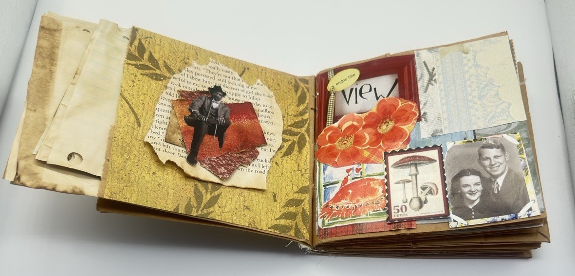 Junk Journal Good Things Take Time Brown Paper Bag Medium Coffee Dyed Paper