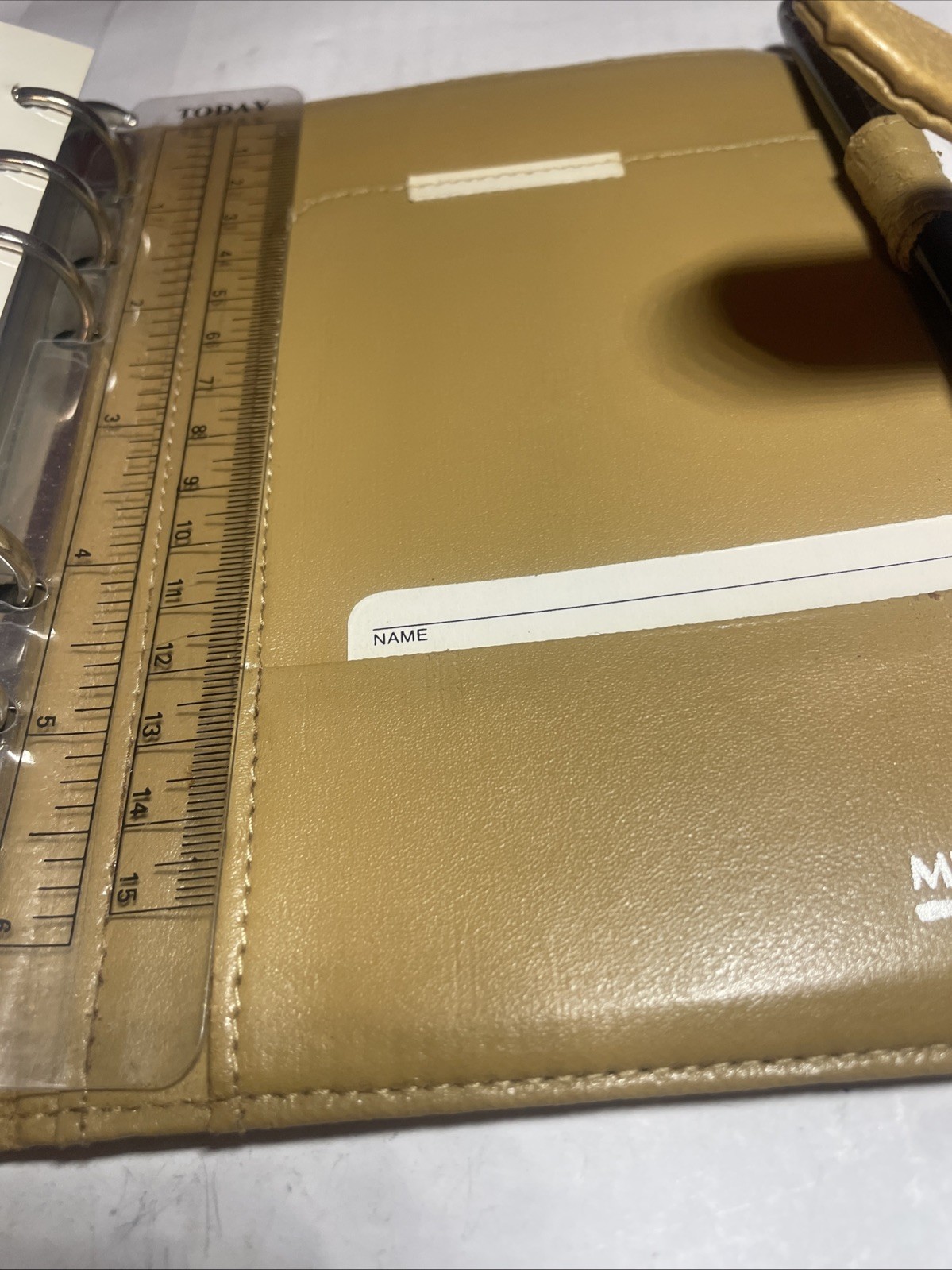 Faux Leather Planner Wallet Mundex Yellow Organizer Zip Around 6 Ring Binder