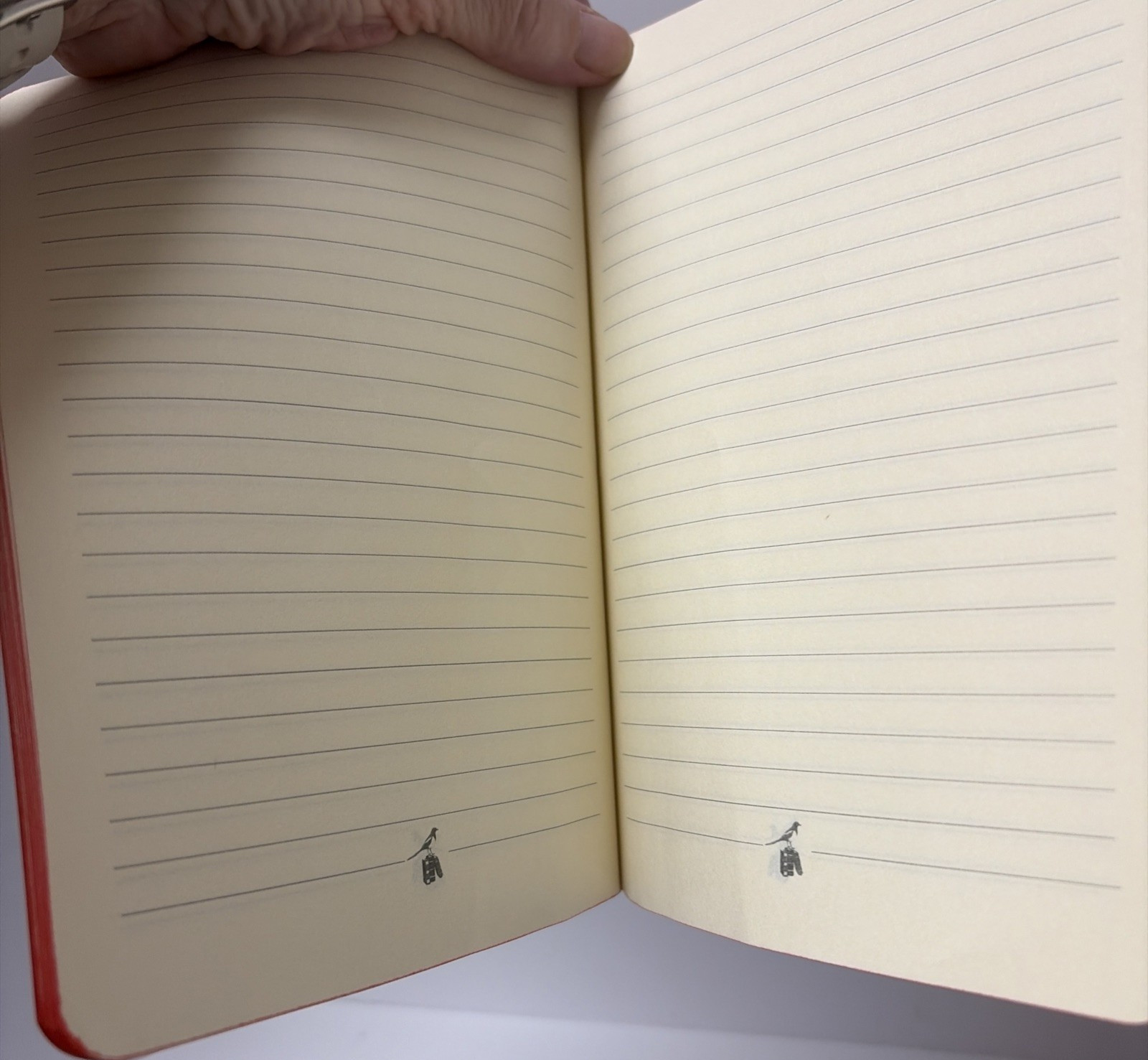 Two Bieffe Handmade Italy Lined Notebooks Black Exercise Journals Faux Leather