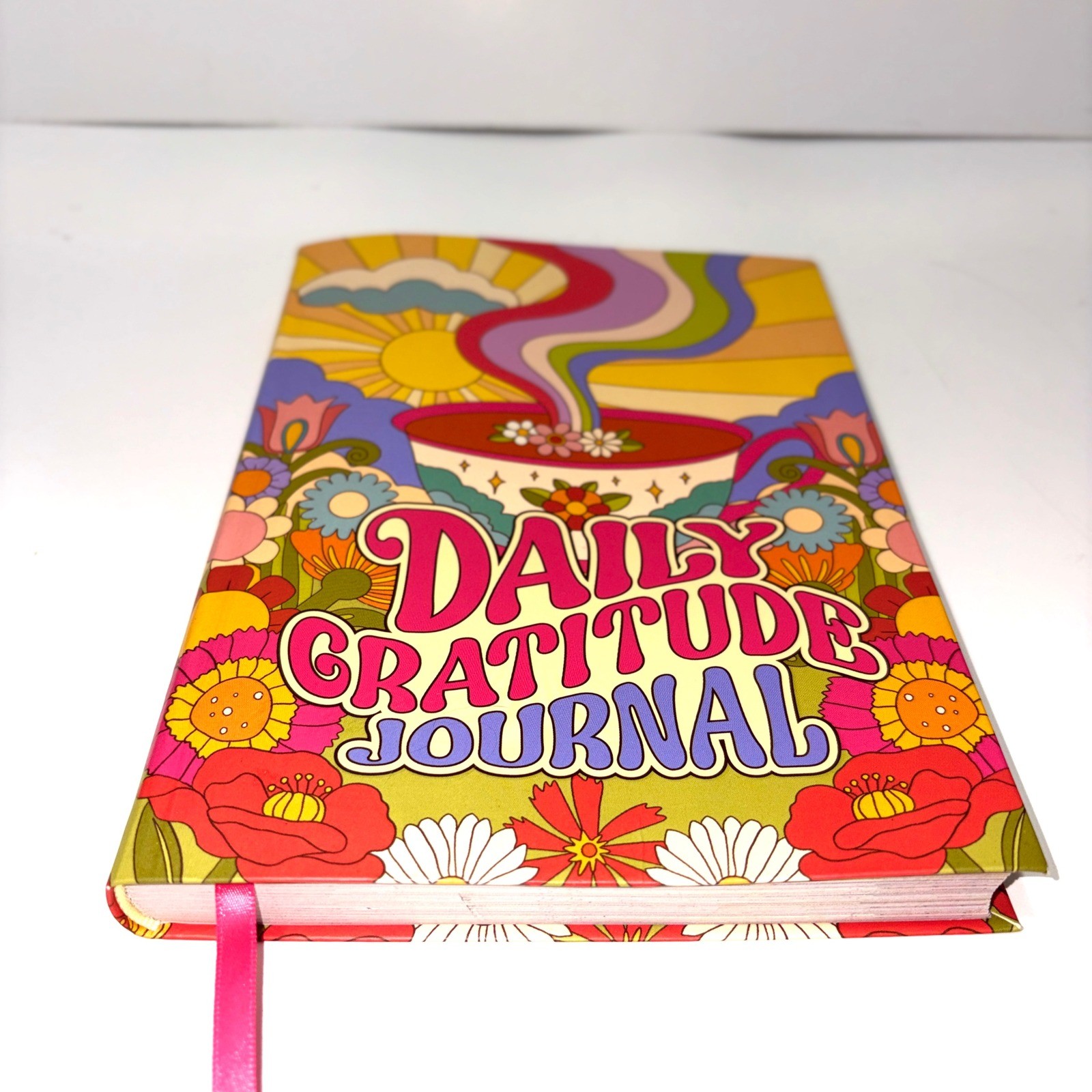 Rockpool Gift Daily Gratitude Journal 52 Week Undated Retro 70s Floral Softcover