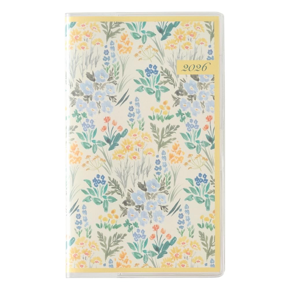 NOLTY Pagem 2026 Monthly Planner, LumiYell Slim, Yellow