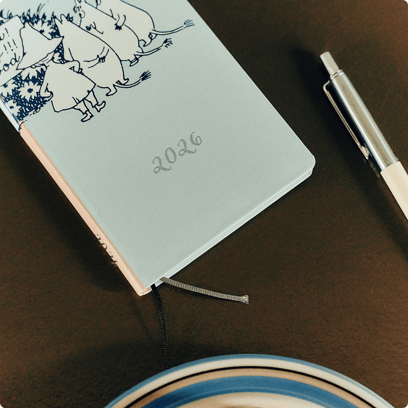 Hobonichi Techo 2026 MOOMIN collaboration Notebook cover weeks stationery