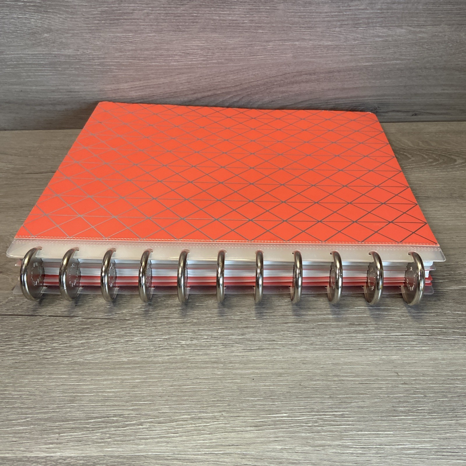 Office by Martha Stewart Notebook Planner Large Orange Discbound Arc + Inserts