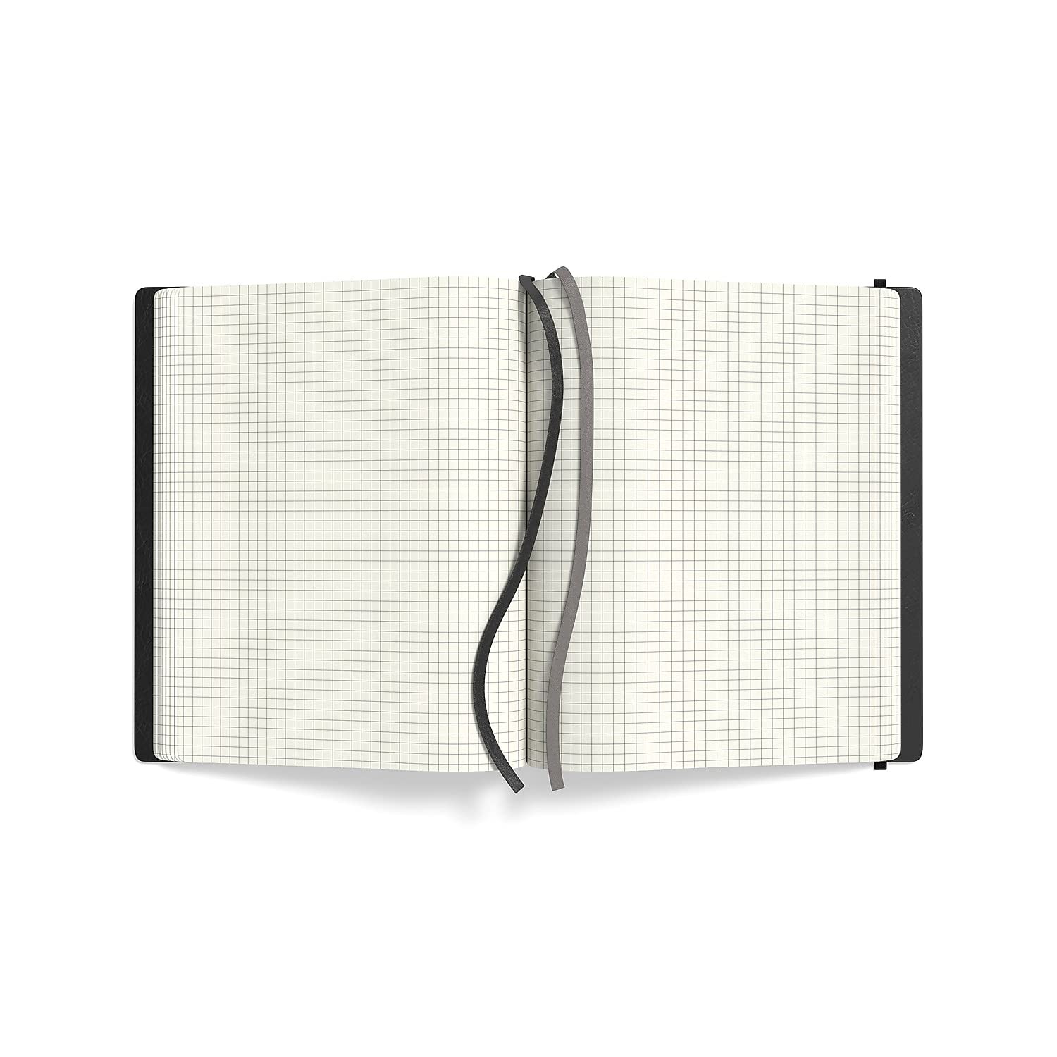 TRU RED Large Flexible Cover Graph Journal, Black – Softcover Grid